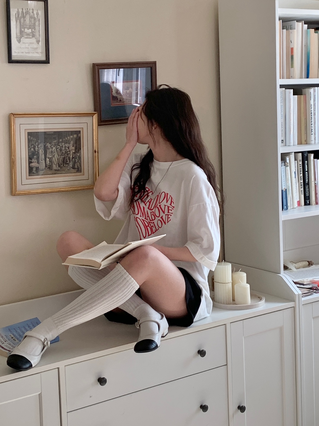ハートレタリングボクシーTシャツ | 詳細画像10