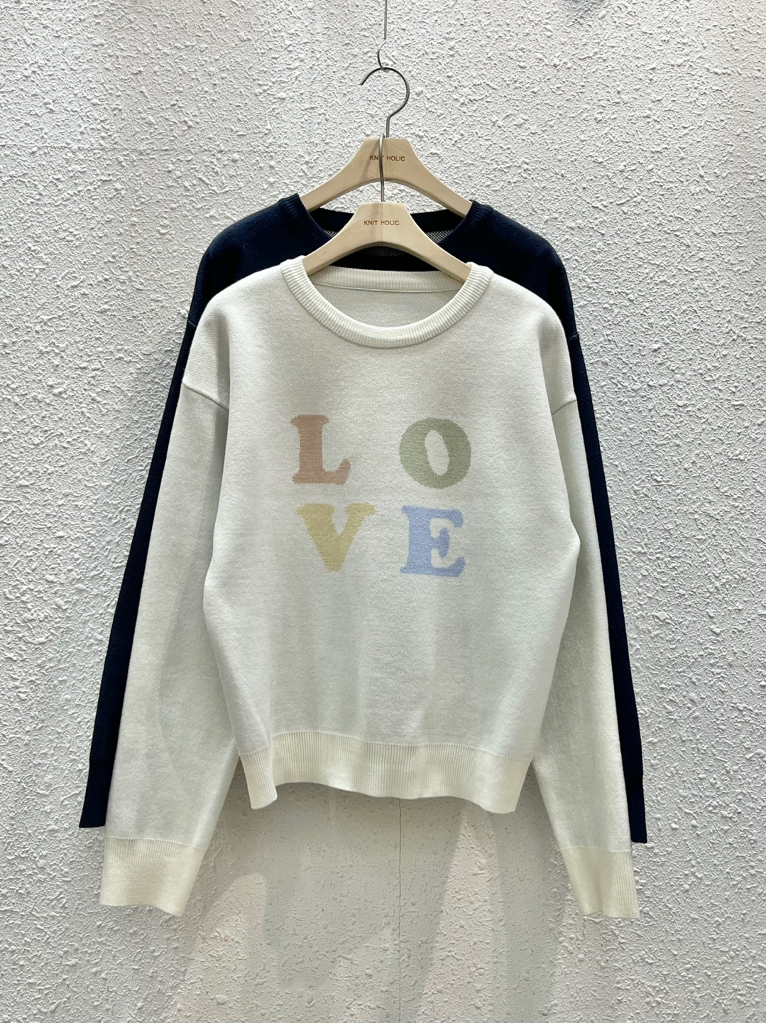 パステルLOVEロゴラウンドニット | 詳細画像11