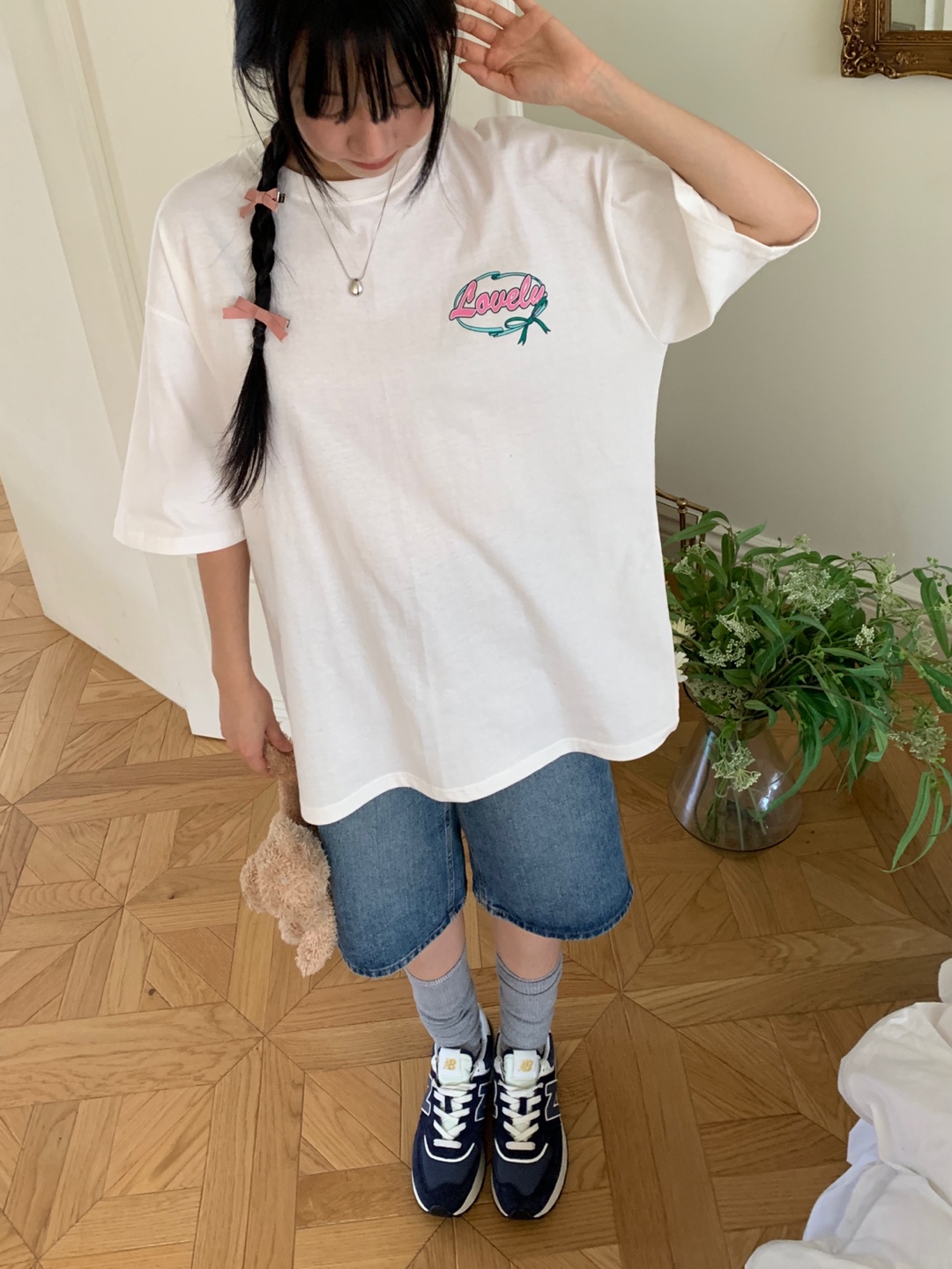 バックリボンロゴボクシーTシャツ | 詳細画像4