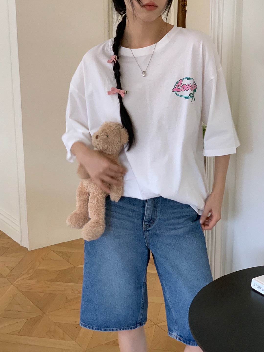 バックリボンロゴボクシーTシャツ | 詳細画像5