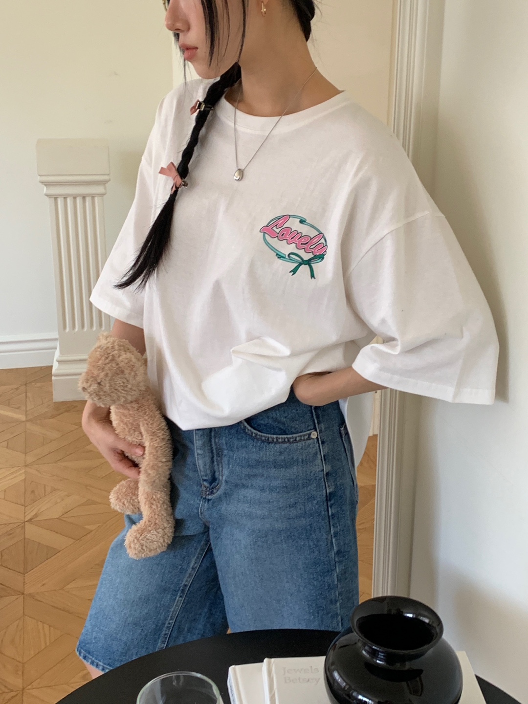 バックリボンロゴボクシーTシャツ | 詳細画像6