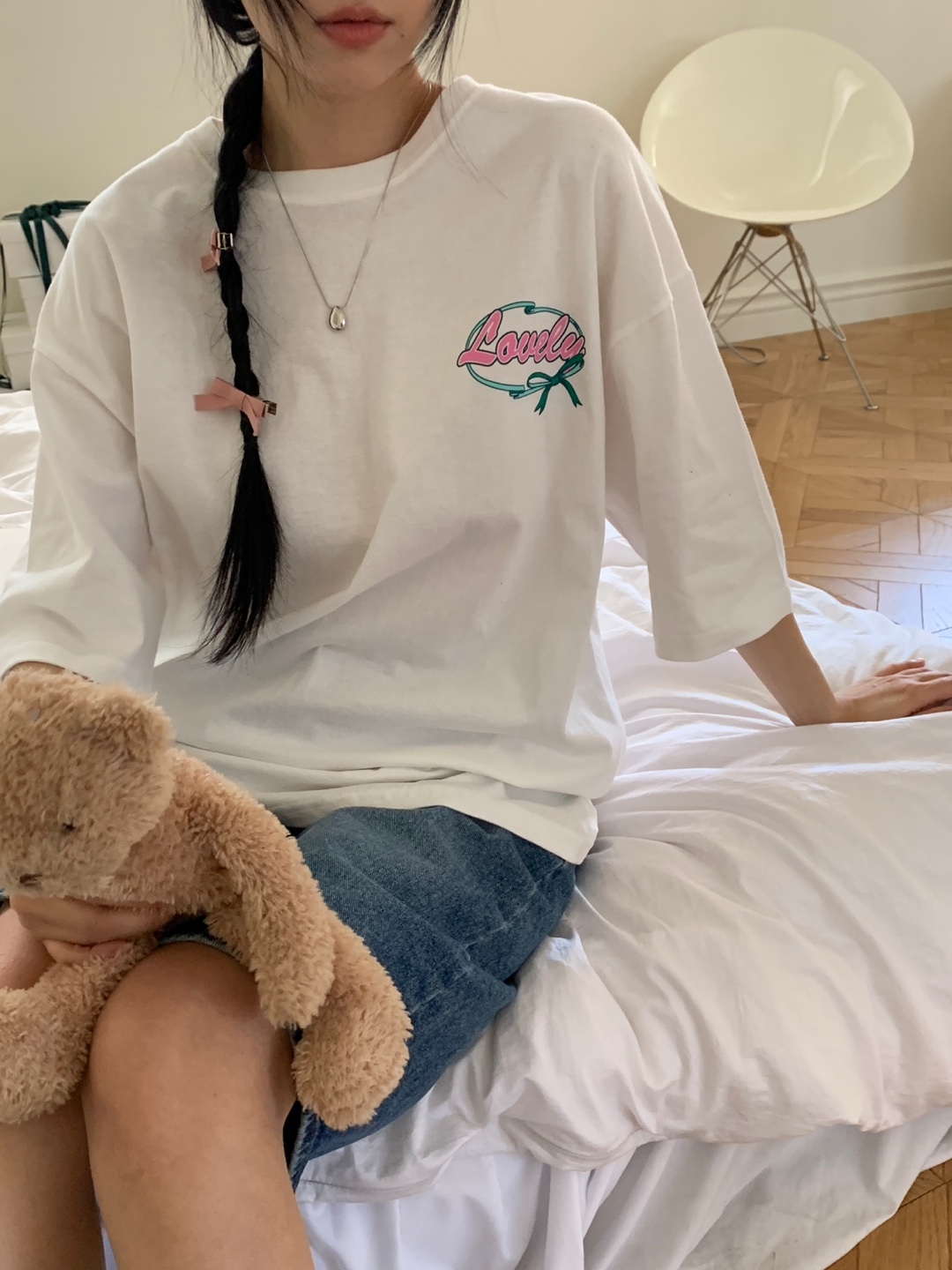 バックリボンロゴボクシーTシャツ | 詳細画像11