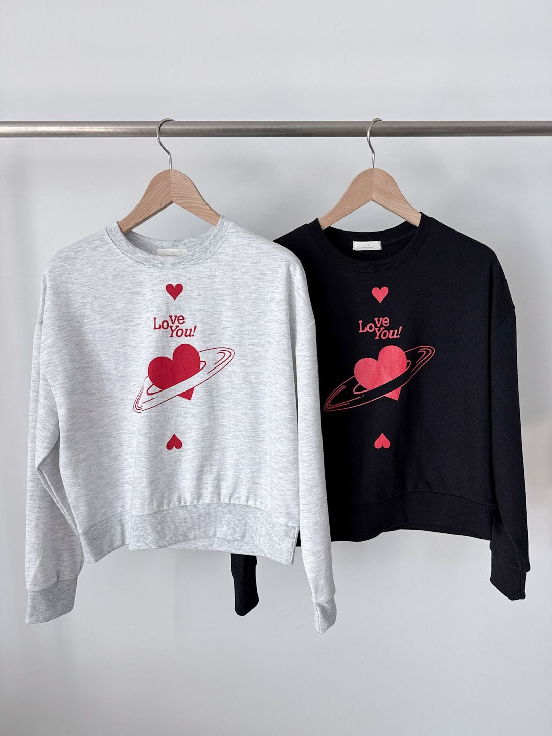 Loveハートプラネットプリントスウェット | 詳細画像11