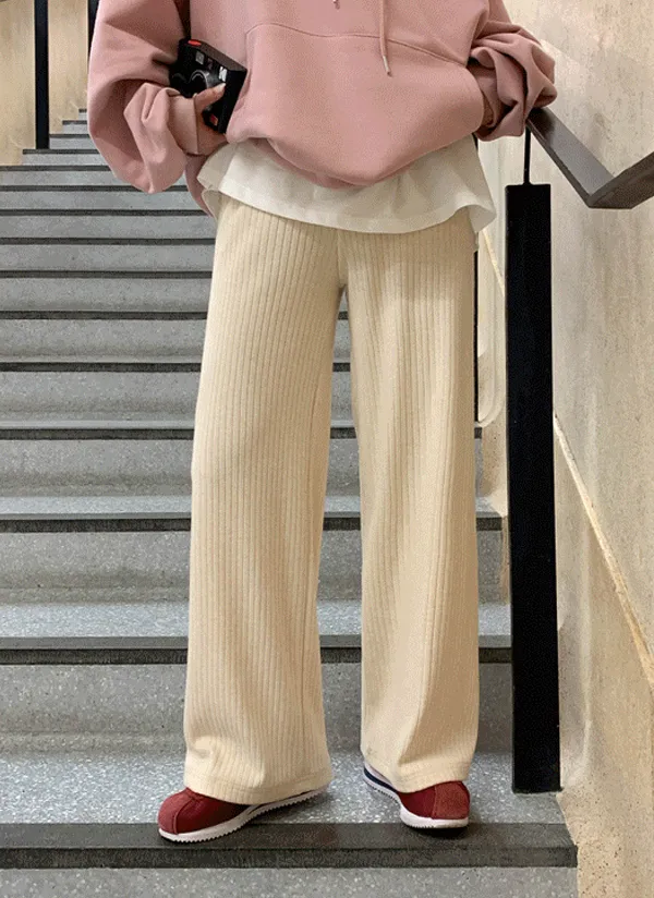 2TYPEドロストリブニットルーズパンツ | crushj | 詳細画像1
