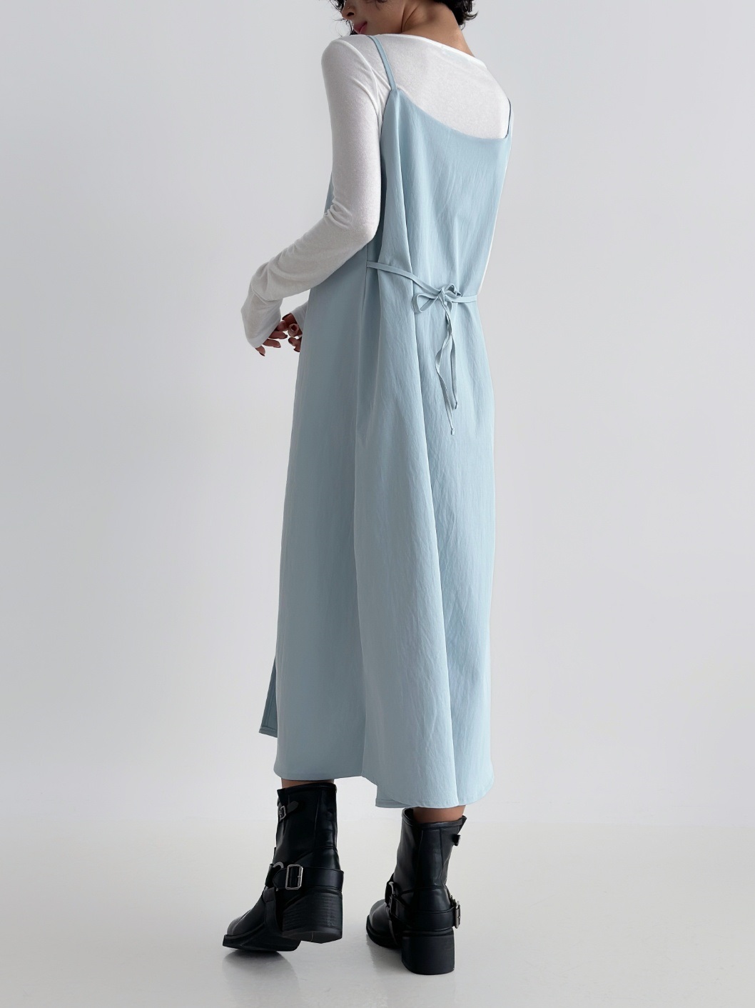 Vネックリボンスリットキャミワンピース | 詳細画像5