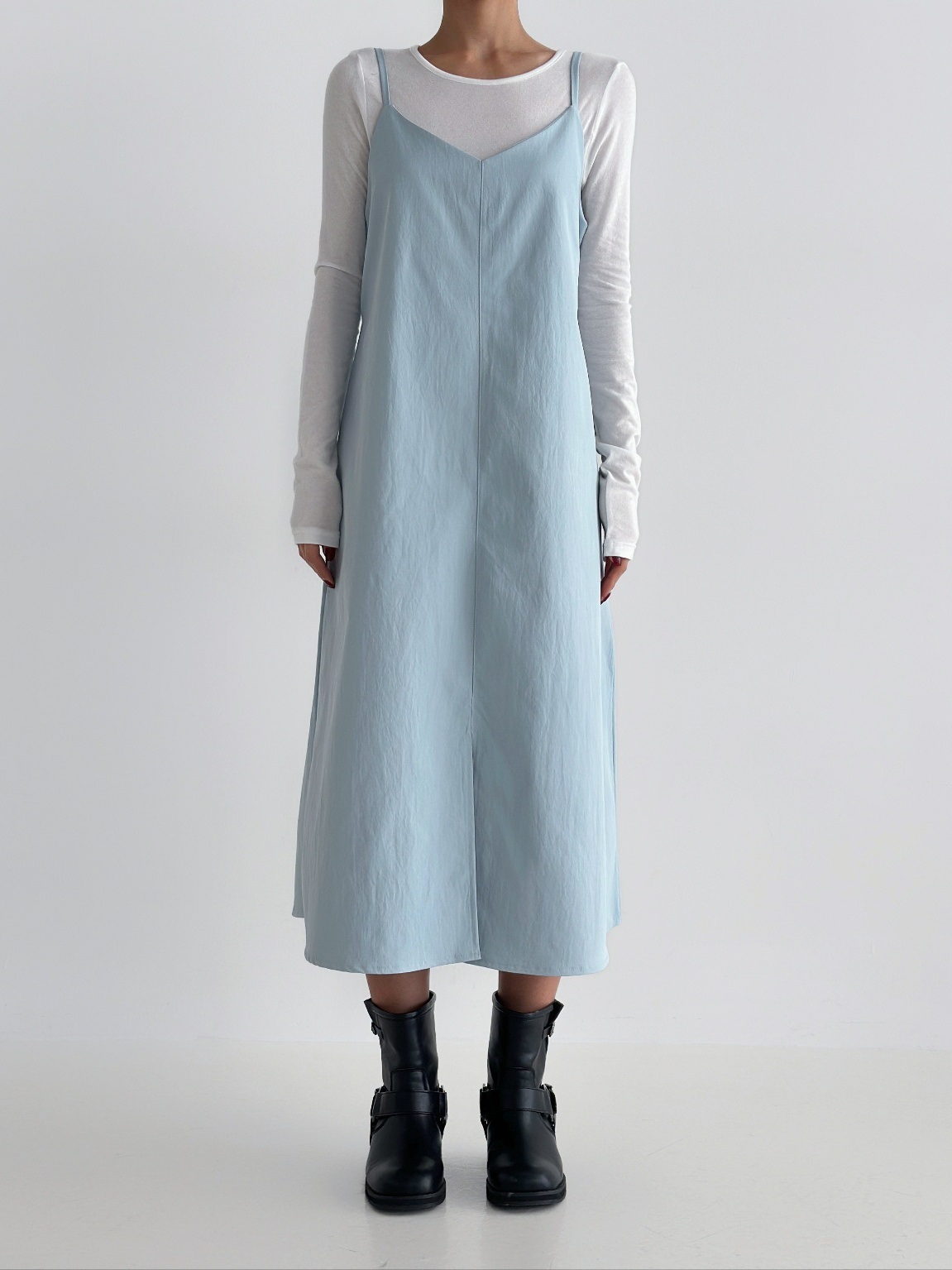 Vネックリボンスリットキャミワンピース | 詳細画像9