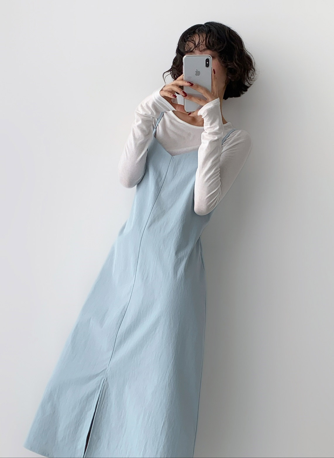 Vネックリボンスリットキャミワンピース | 詳細画像14