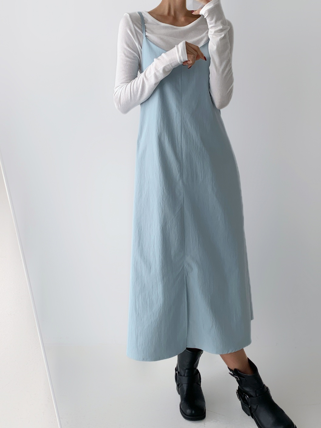 Vネックリボンスリットキャミワンピース | 詳細画像16