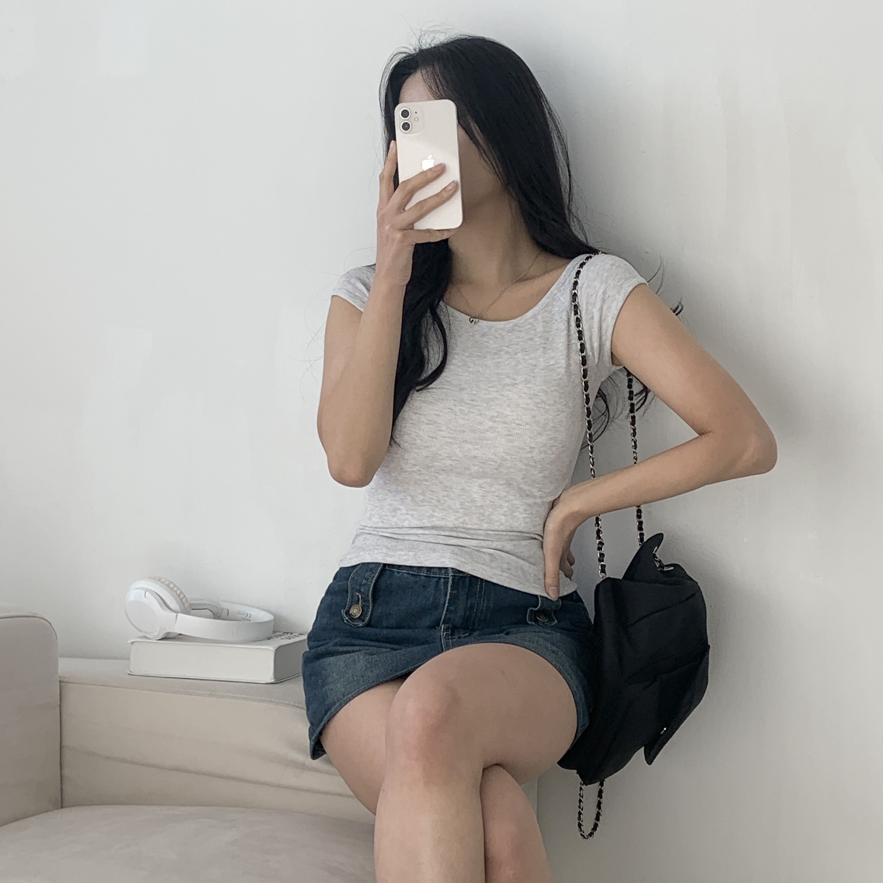 2WAYフレンチスリーブリブTシャツ | 詳細画像5