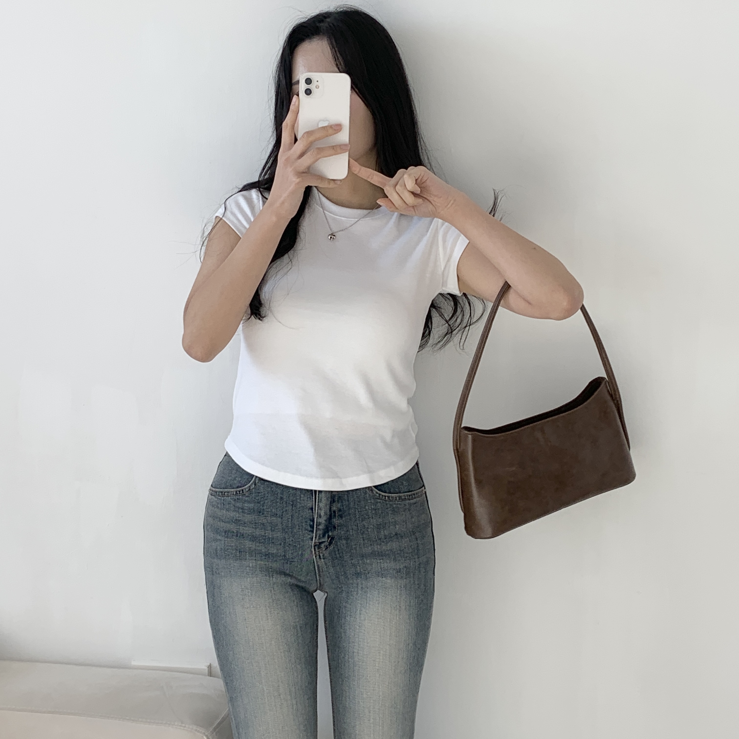 クロップドキャップスリーブTシャツ | 詳細画像2
