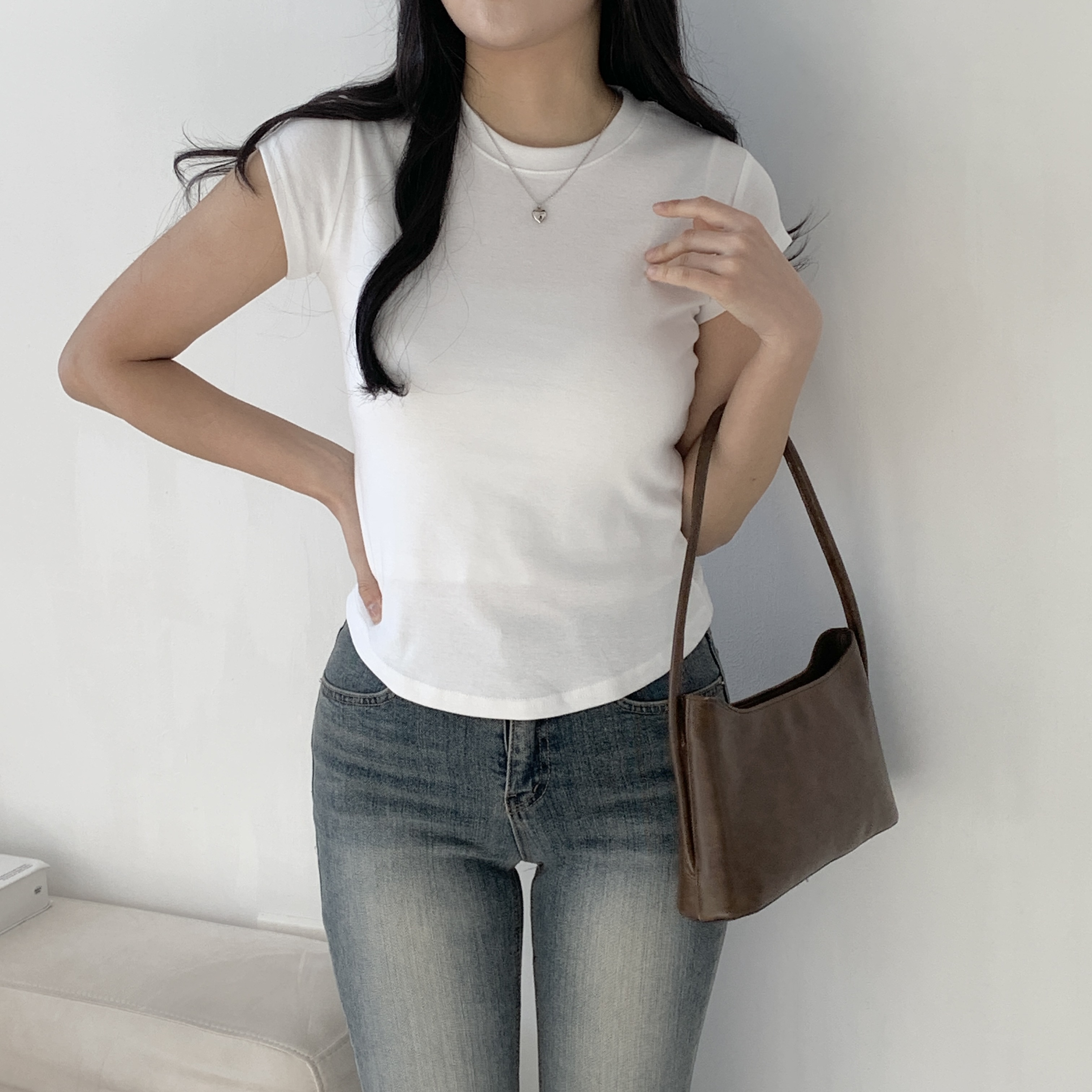 クロップドキャップスリーブTシャツ | 詳細画像6