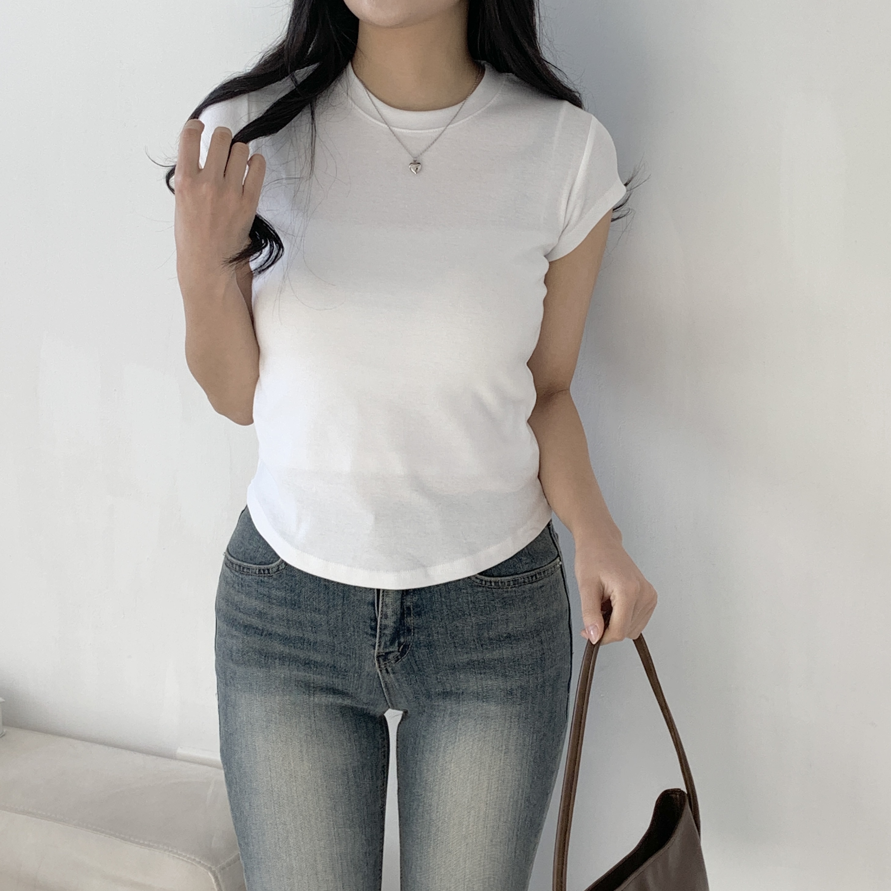 クロップドキャップスリーブTシャツ | 詳細画像9