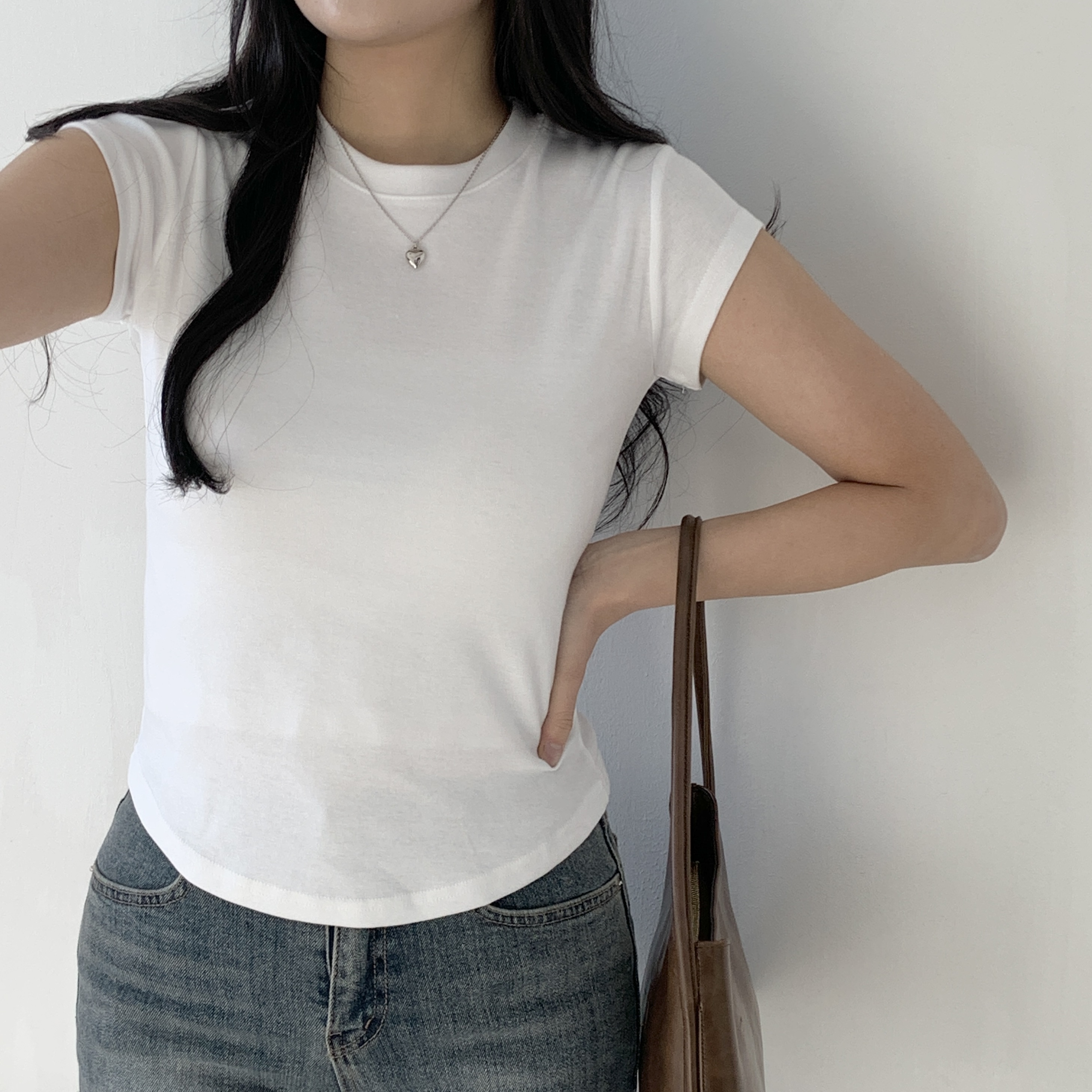 クロップドキャップスリーブTシャツ | 詳細画像10
