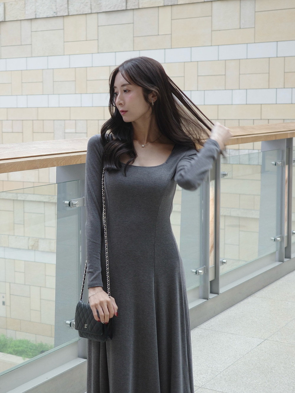 スクエアネックAラインワンピース | 詳細画像10