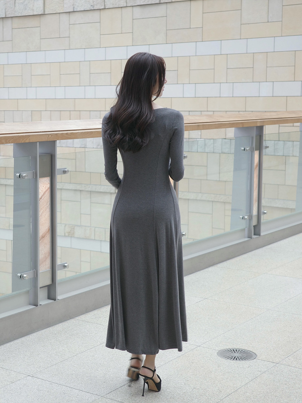スクエアネックAラインワンピース | 詳細画像11