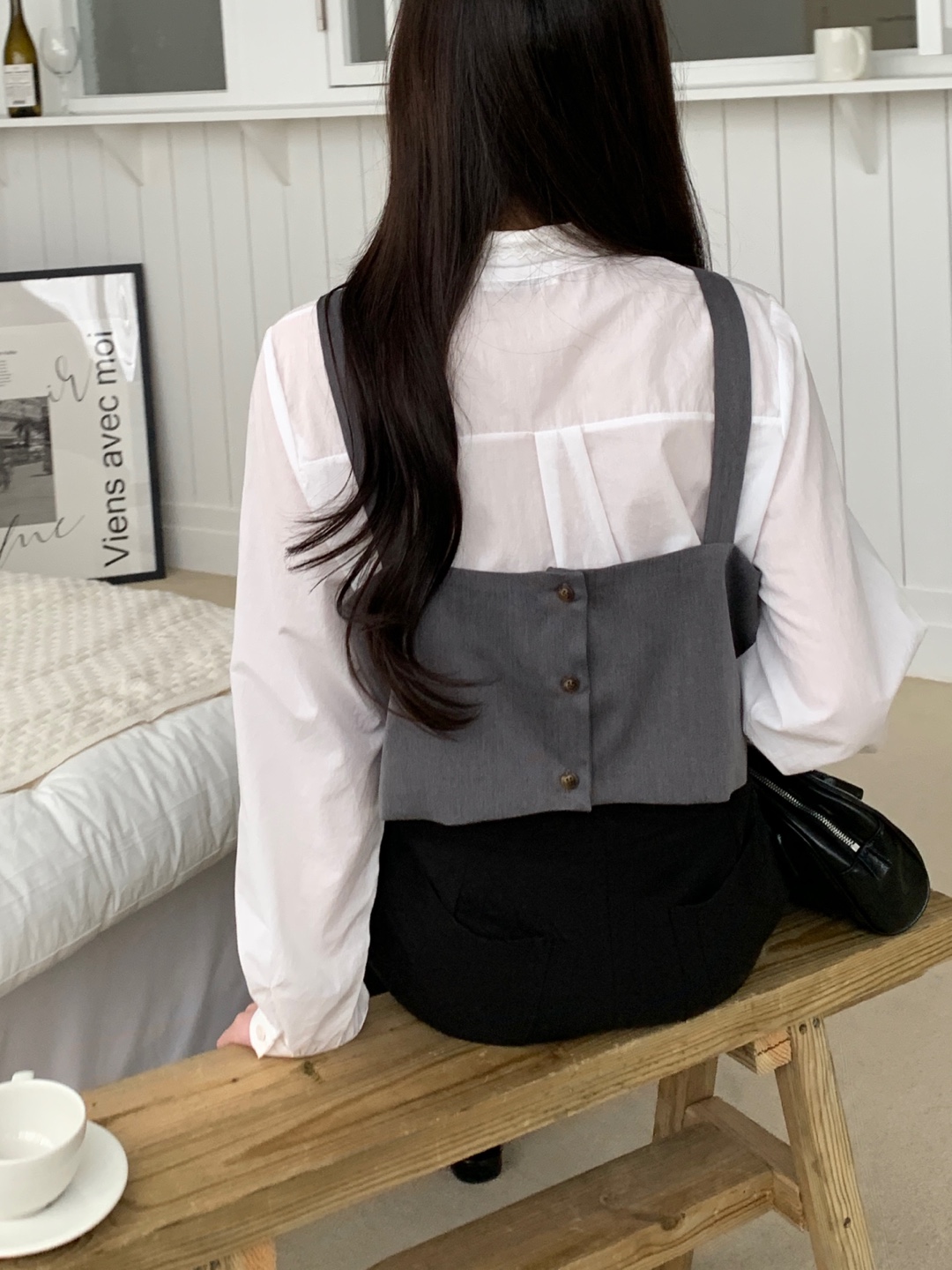 バックボタンダーツビスチェ | 詳細画像15