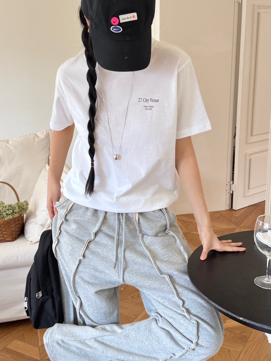 バックCityロゴ半袖Tシャツ | 詳細画像3