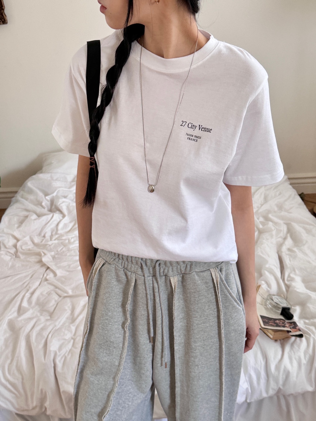 バックCityロゴ半袖Tシャツ | 詳細画像7