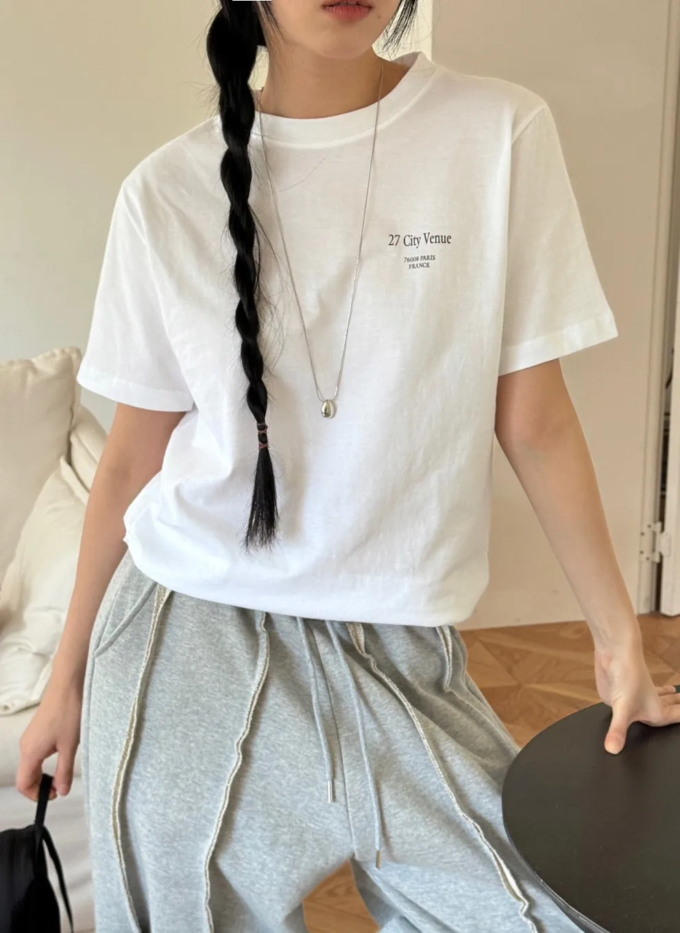 バックCityロゴ半袖Tシャツ | 詳細画像1
