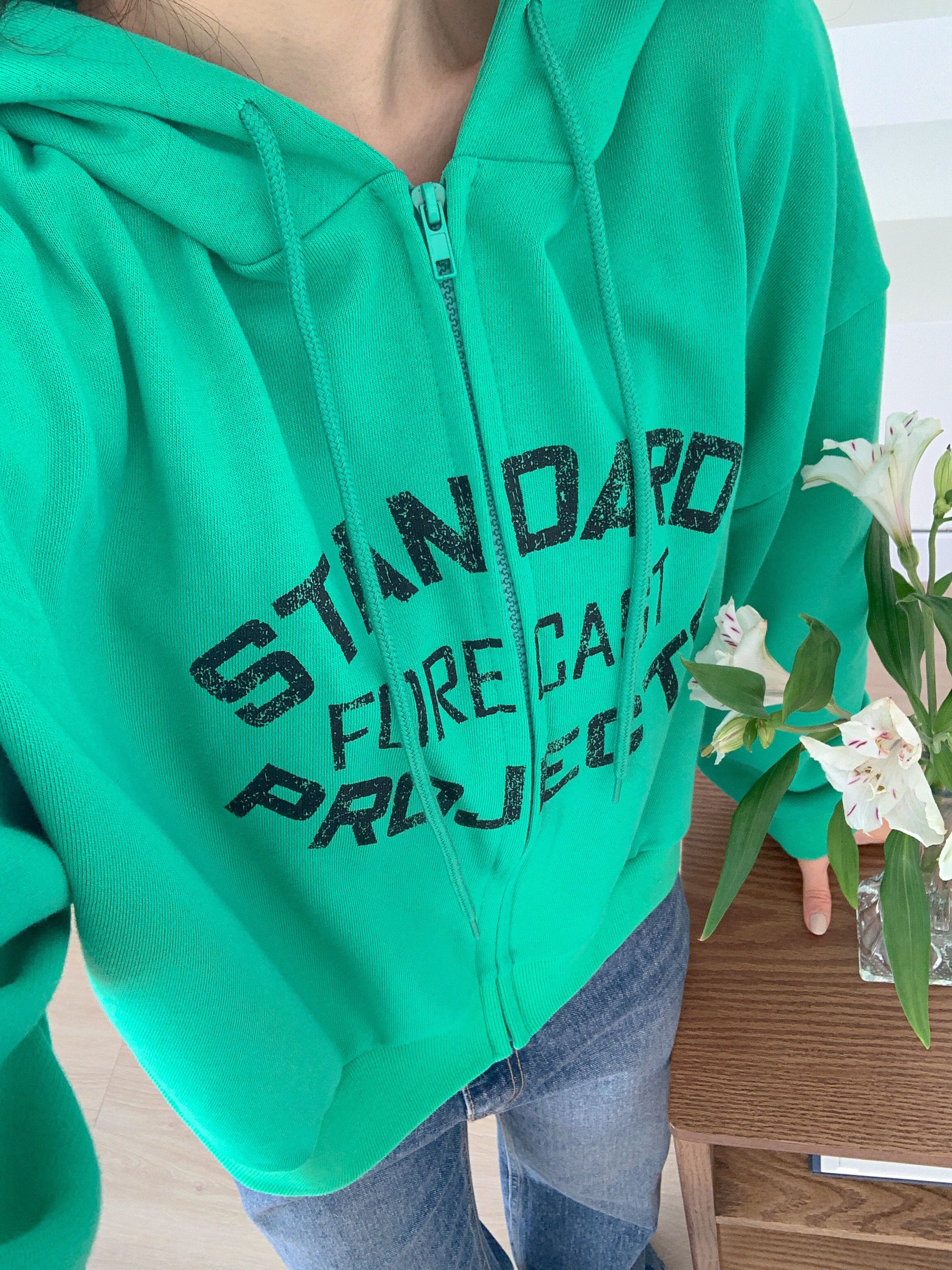 STANDARDロゴジップアップパーカー | 詳細画像4