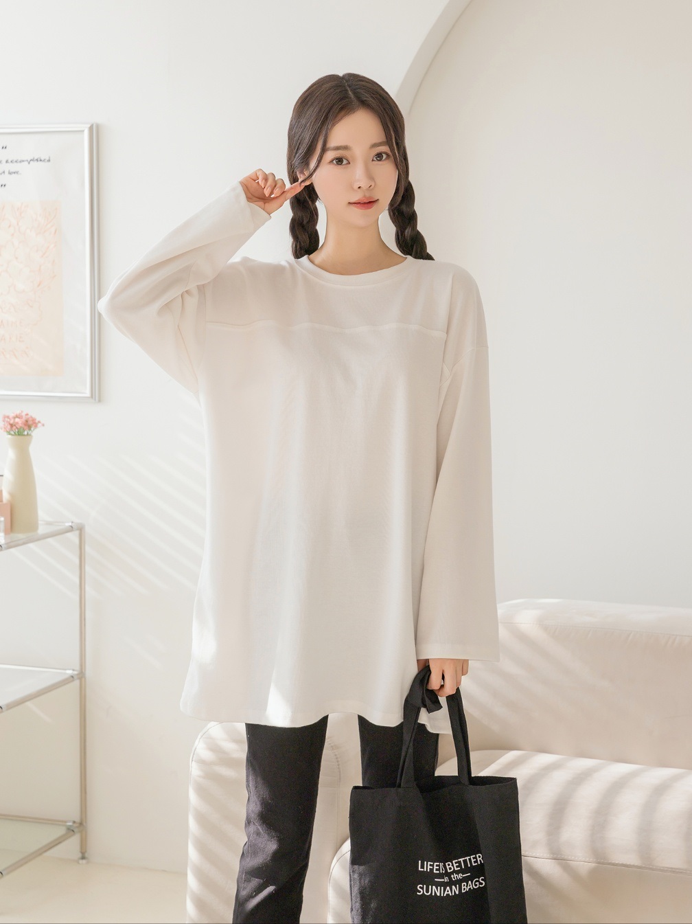 ラインボクシーロングTシャツ | 詳細画像10