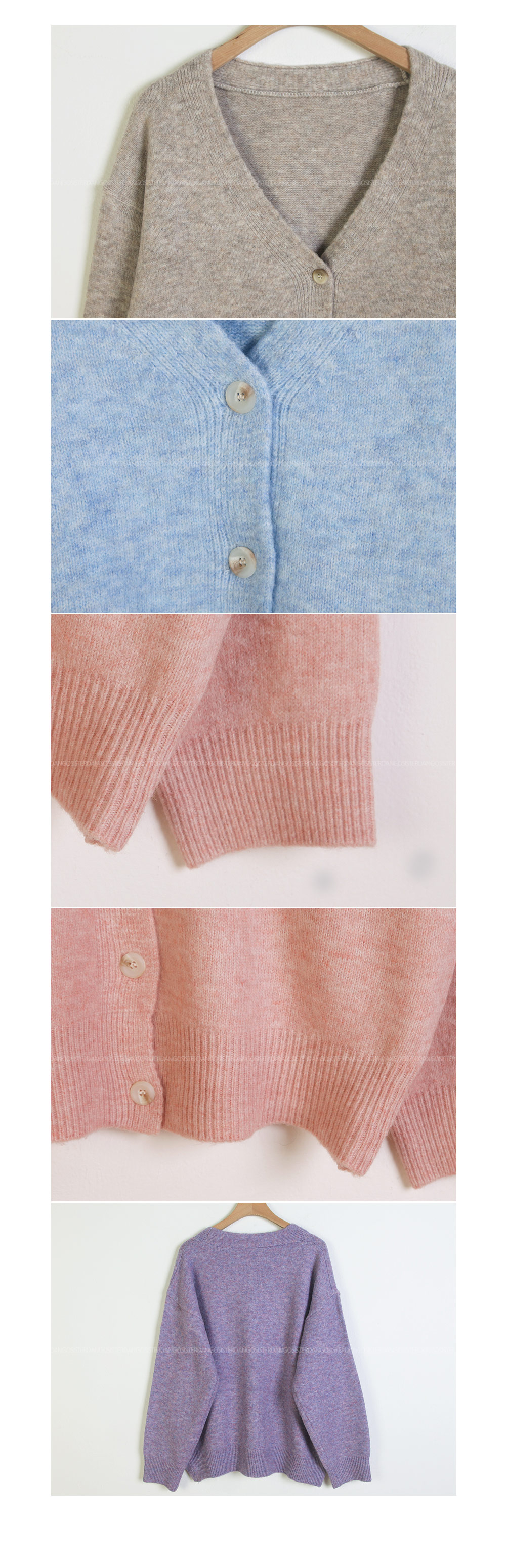 ウール混Vネックルーズカーディガン | 詳細画像16