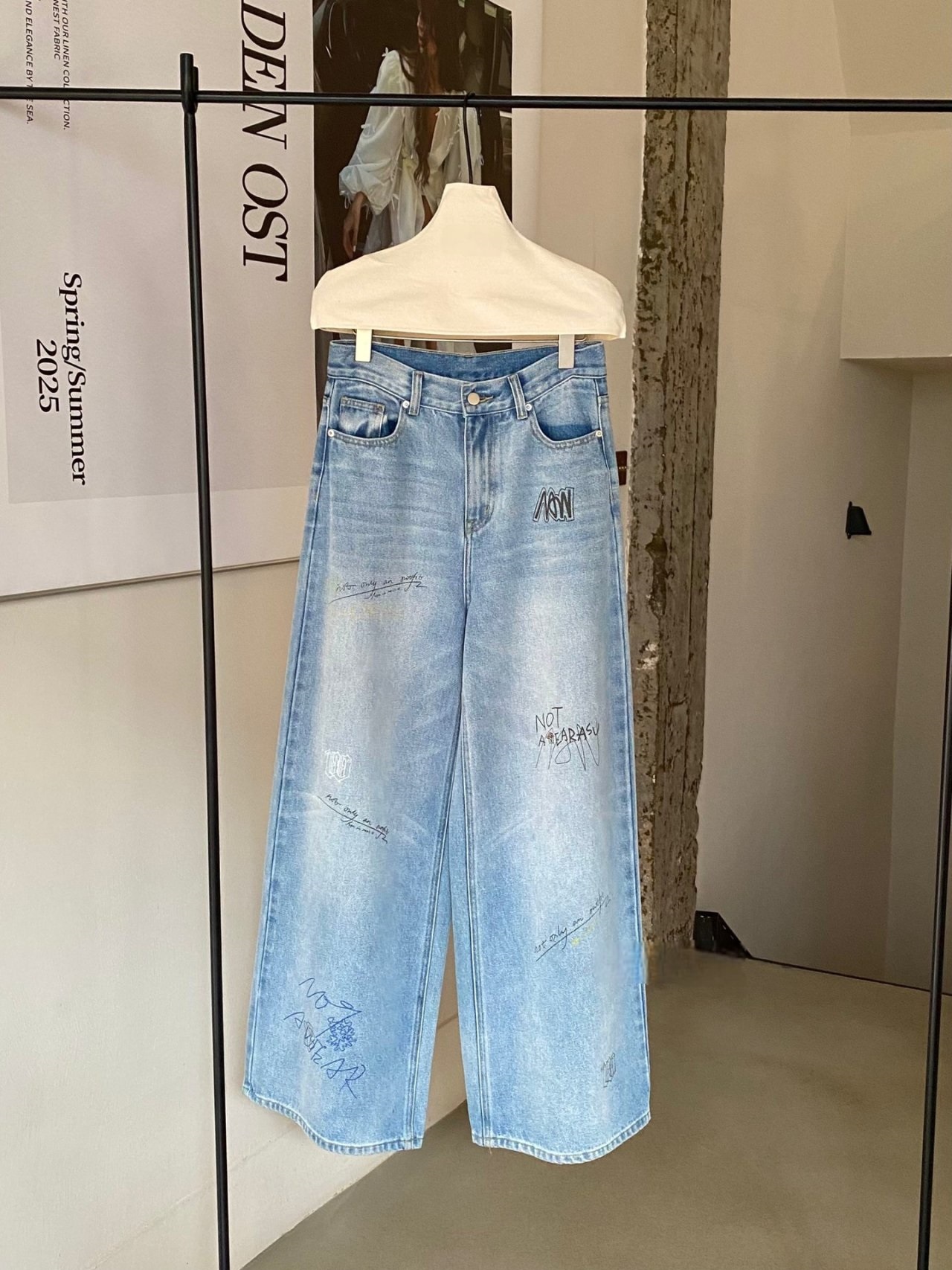 ドローイングダメージワイドデニムパンツ | 詳細画像6