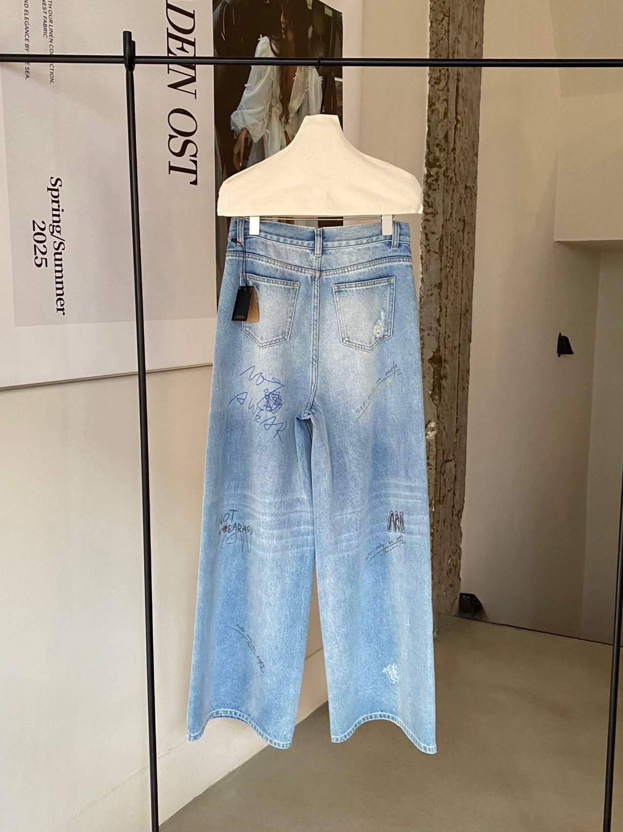 ドローイングダメージワイドデニムパンツ | 詳細画像7