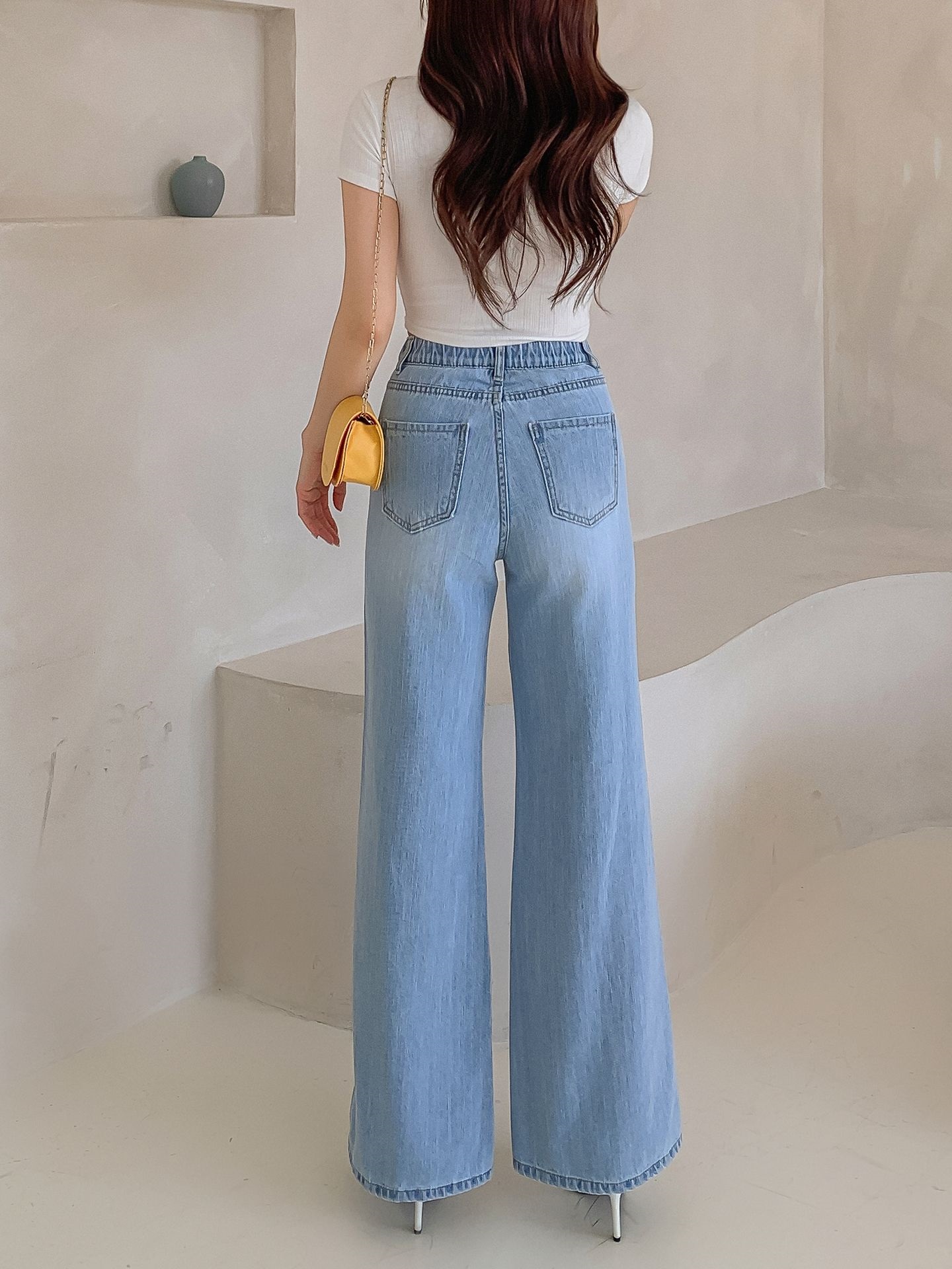 シークレットゴムラインワイドデニムパンツ | 詳細画像10