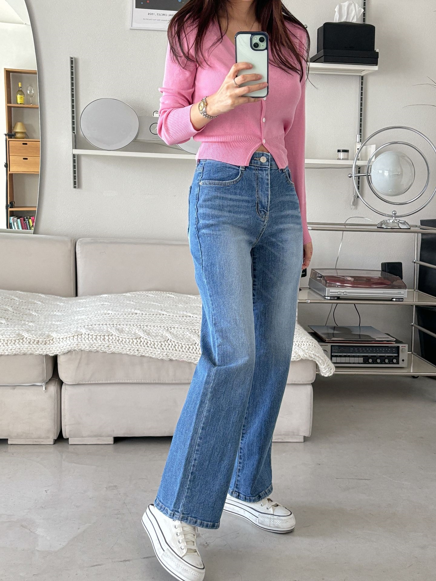 シークレットゴムストレートデニムパンツ | 詳細画像5