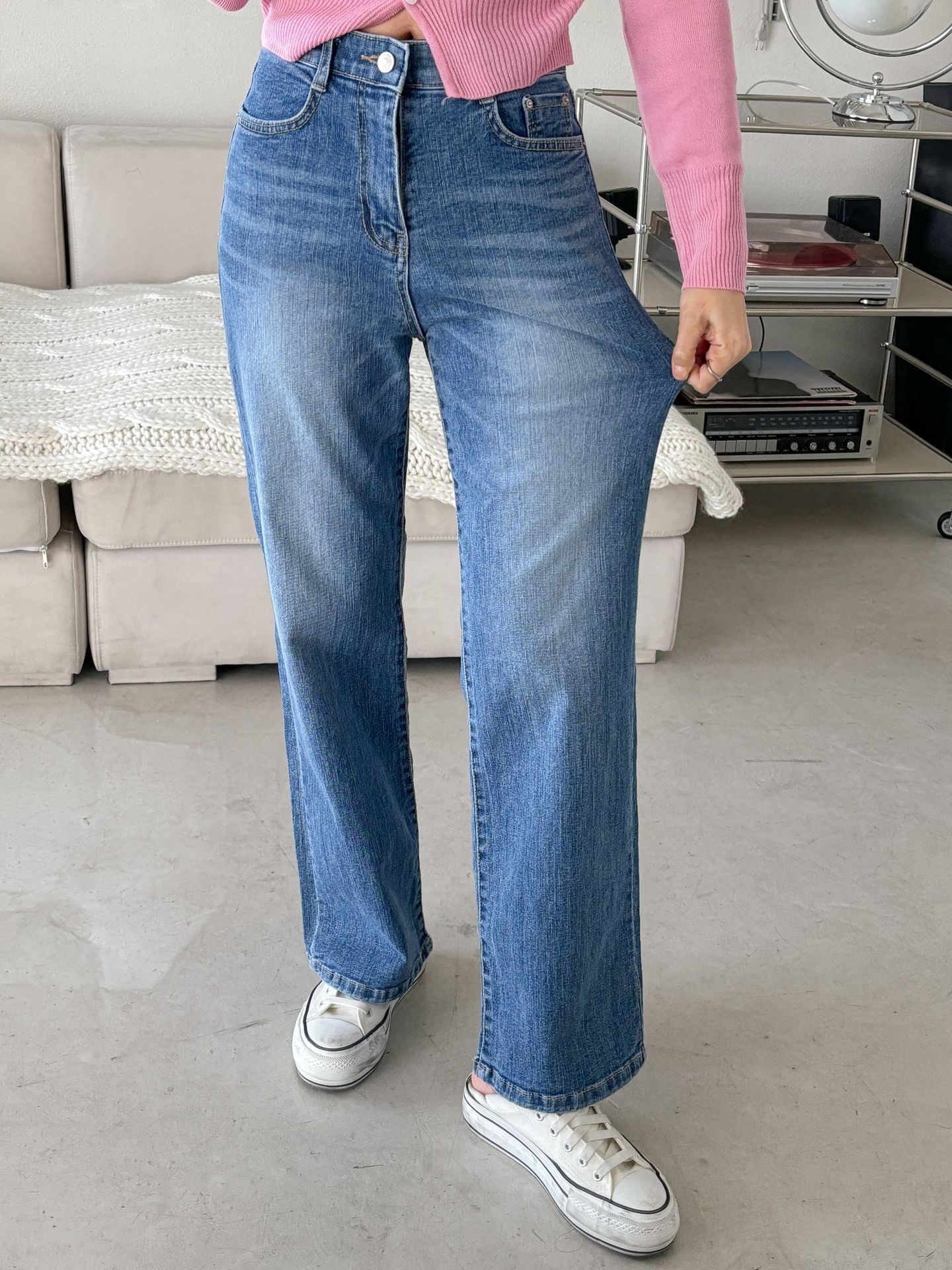 シークレットゴムストレートデニムパンツ | 詳細画像11