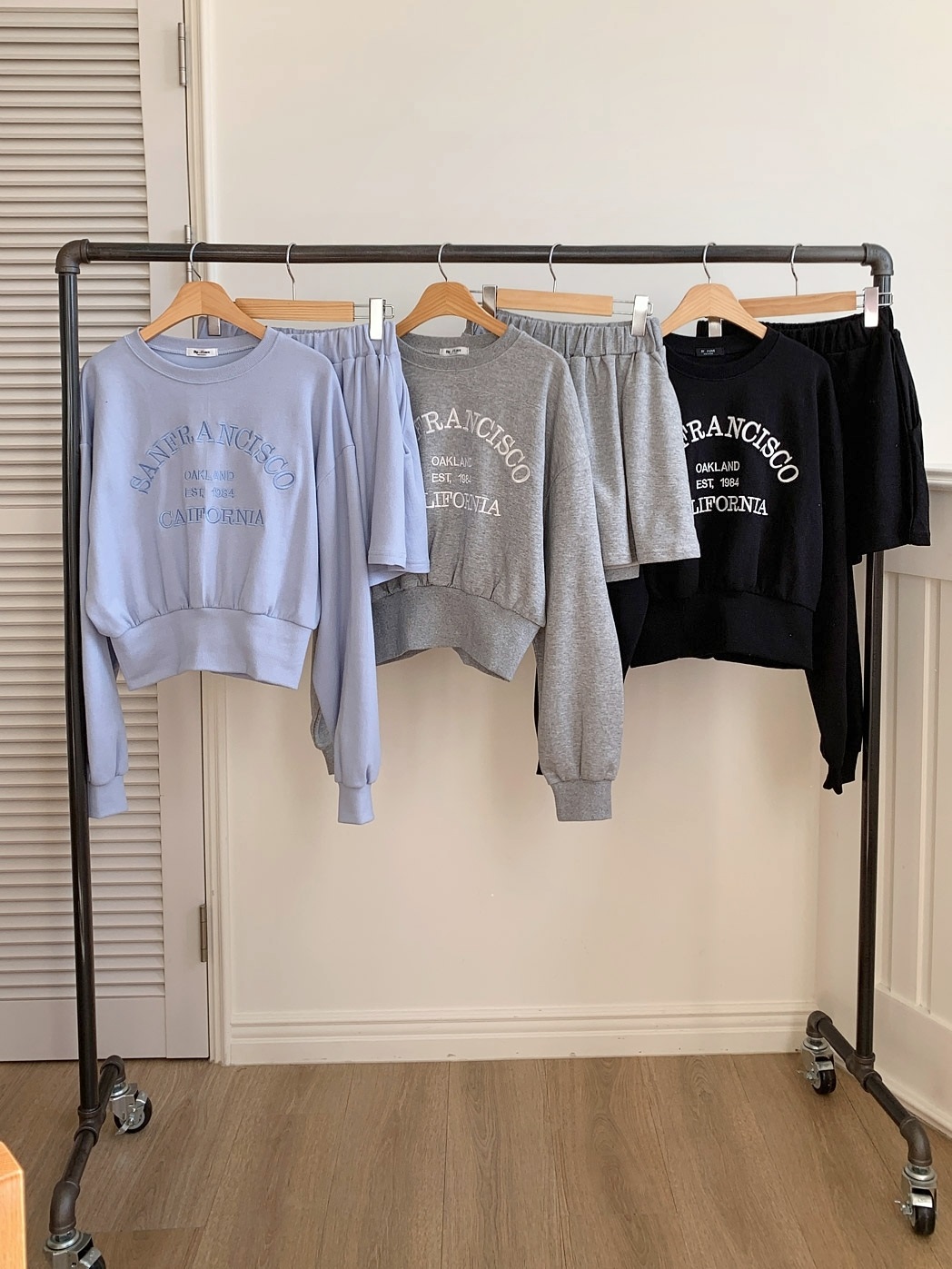 SANFRANCISCO刺繍スウェット&フレアショートパンツSET | 詳細画像18