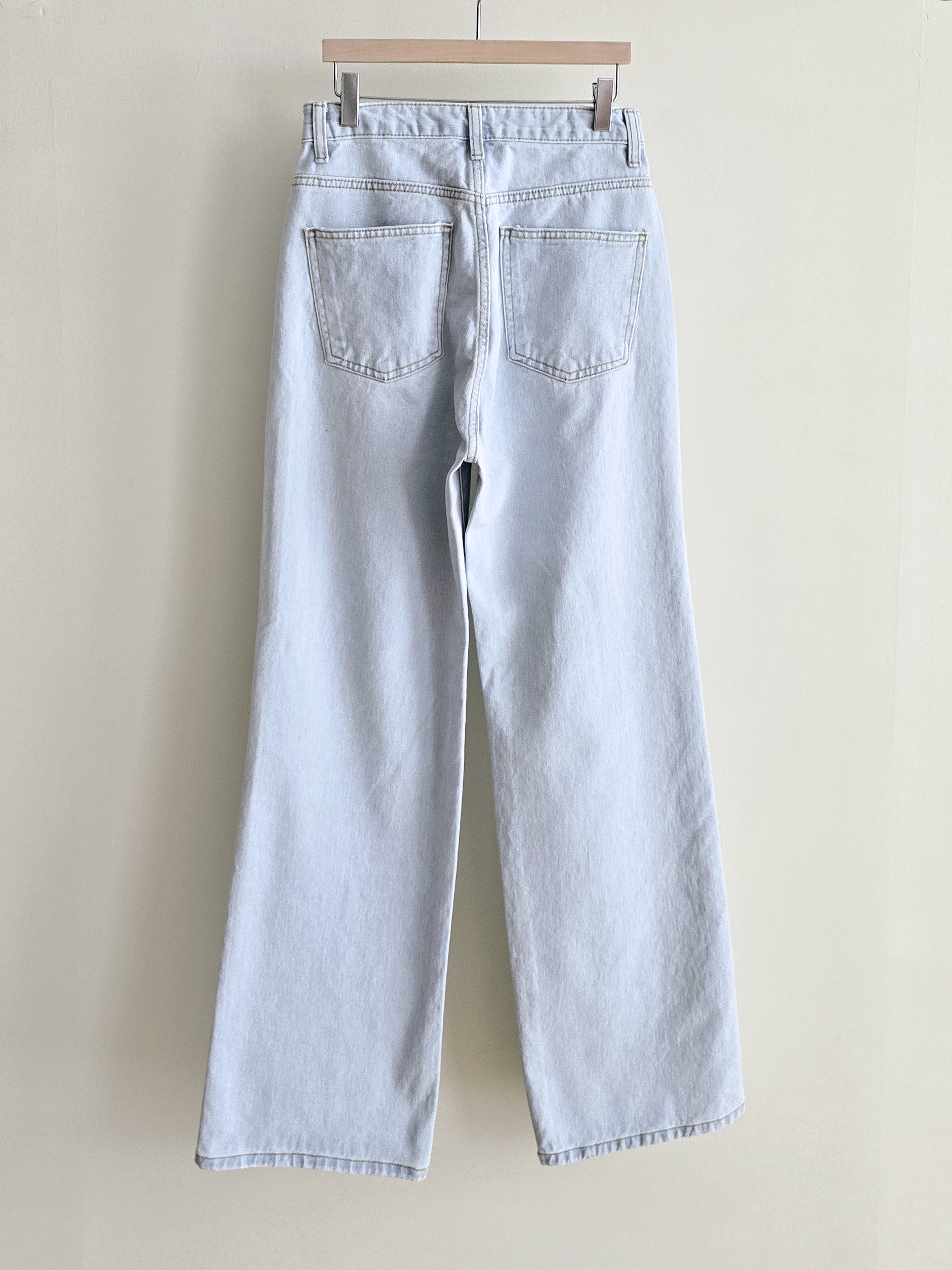 ダメージワイドライトブルーデニムパンツ | 詳細画像15