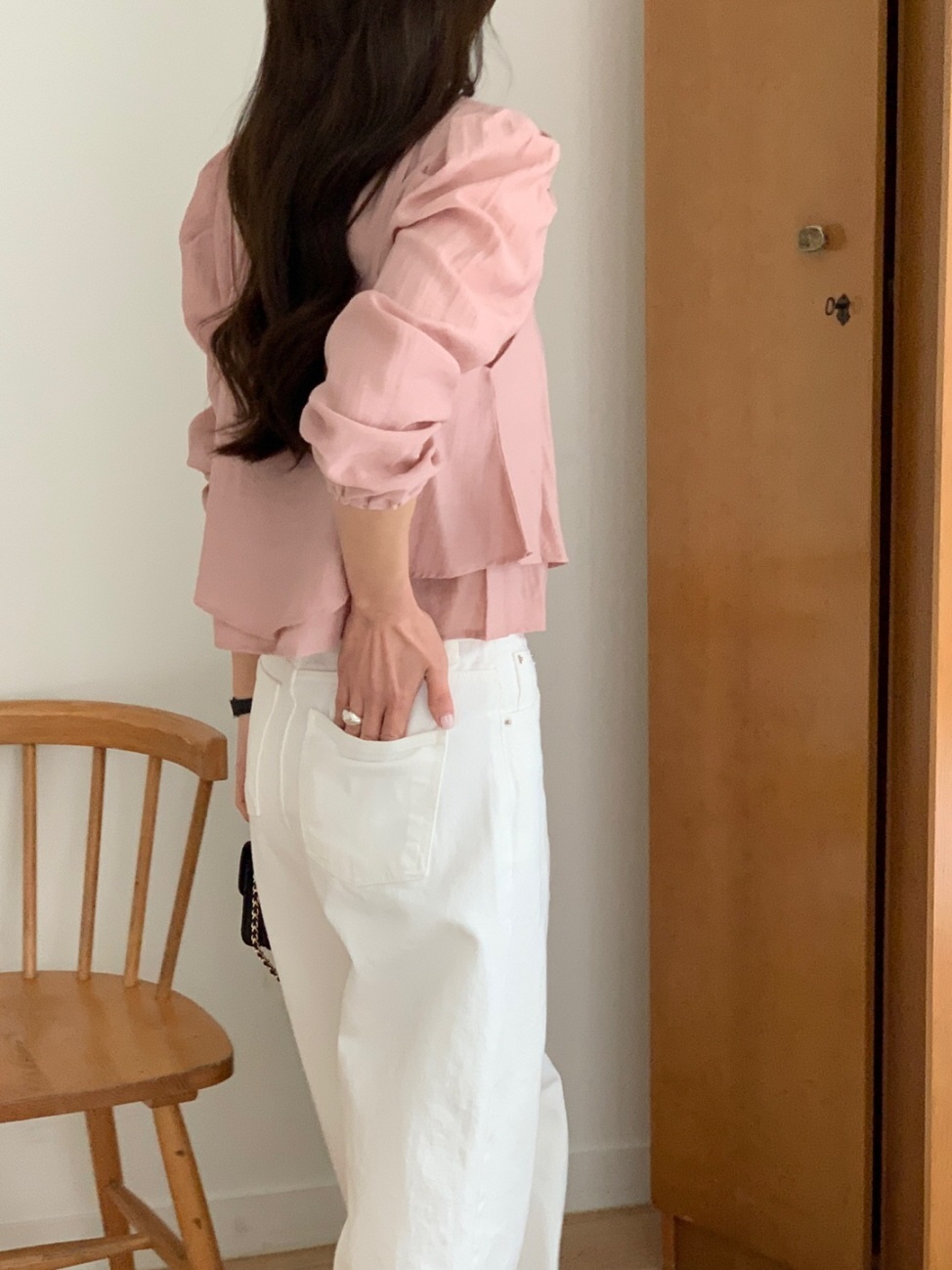 リネン混ビスチェ&パフブラウスSET | 詳細画像18