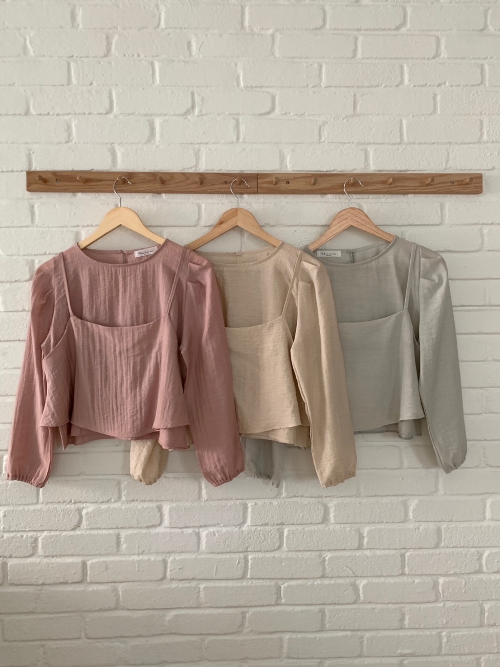 リネン混ビスチェ&パフブラウスSET | 詳細画像21