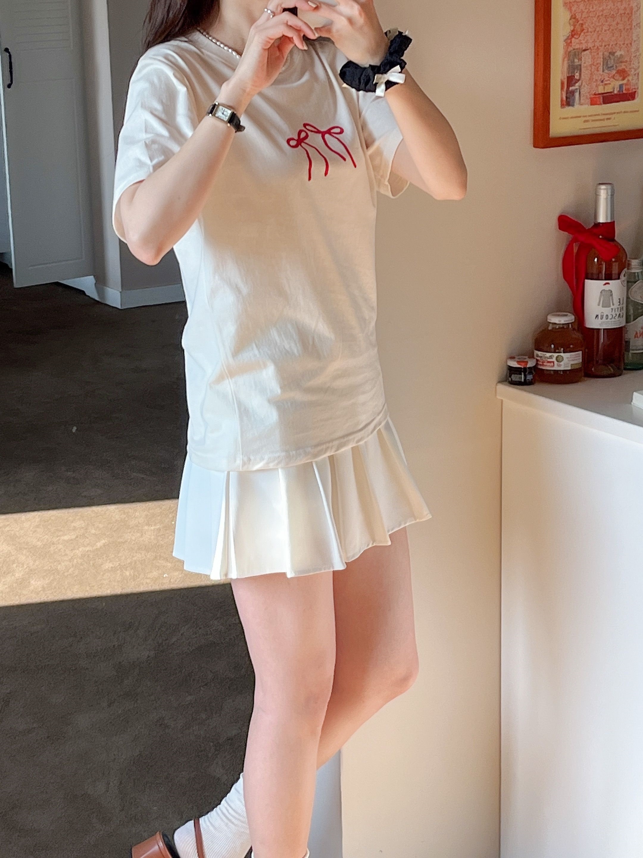 ダブルリボンプリント半袖Tシャツ | 詳細画像2