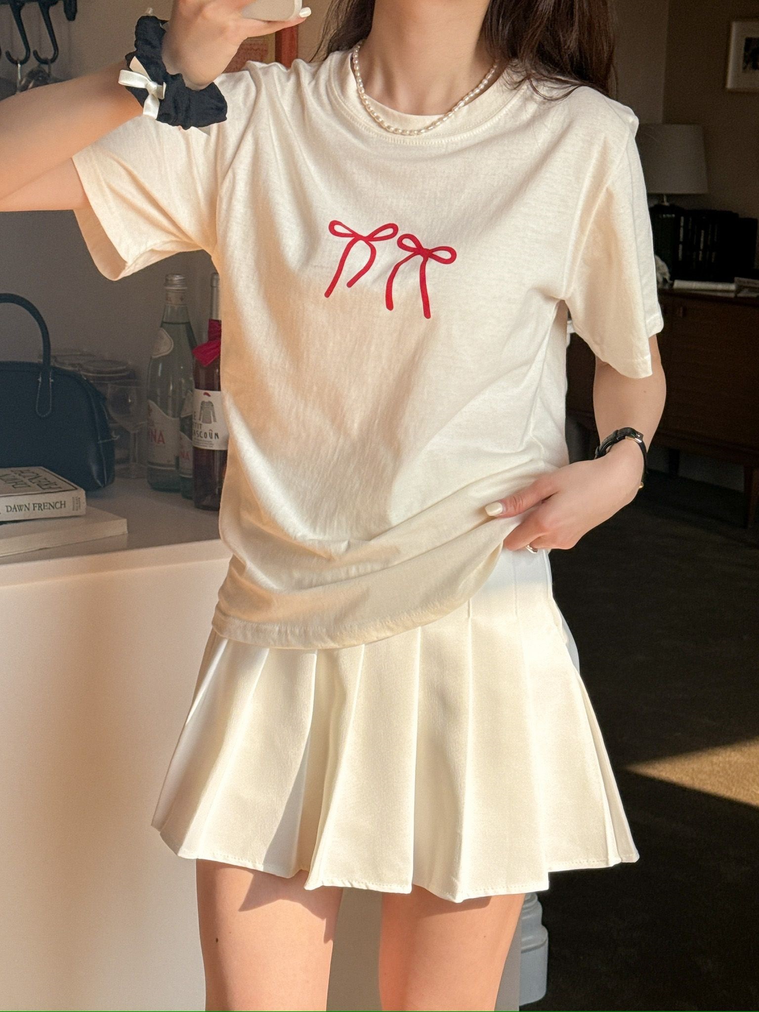 ダブルリボンプリント半袖Tシャツ | 詳細画像3