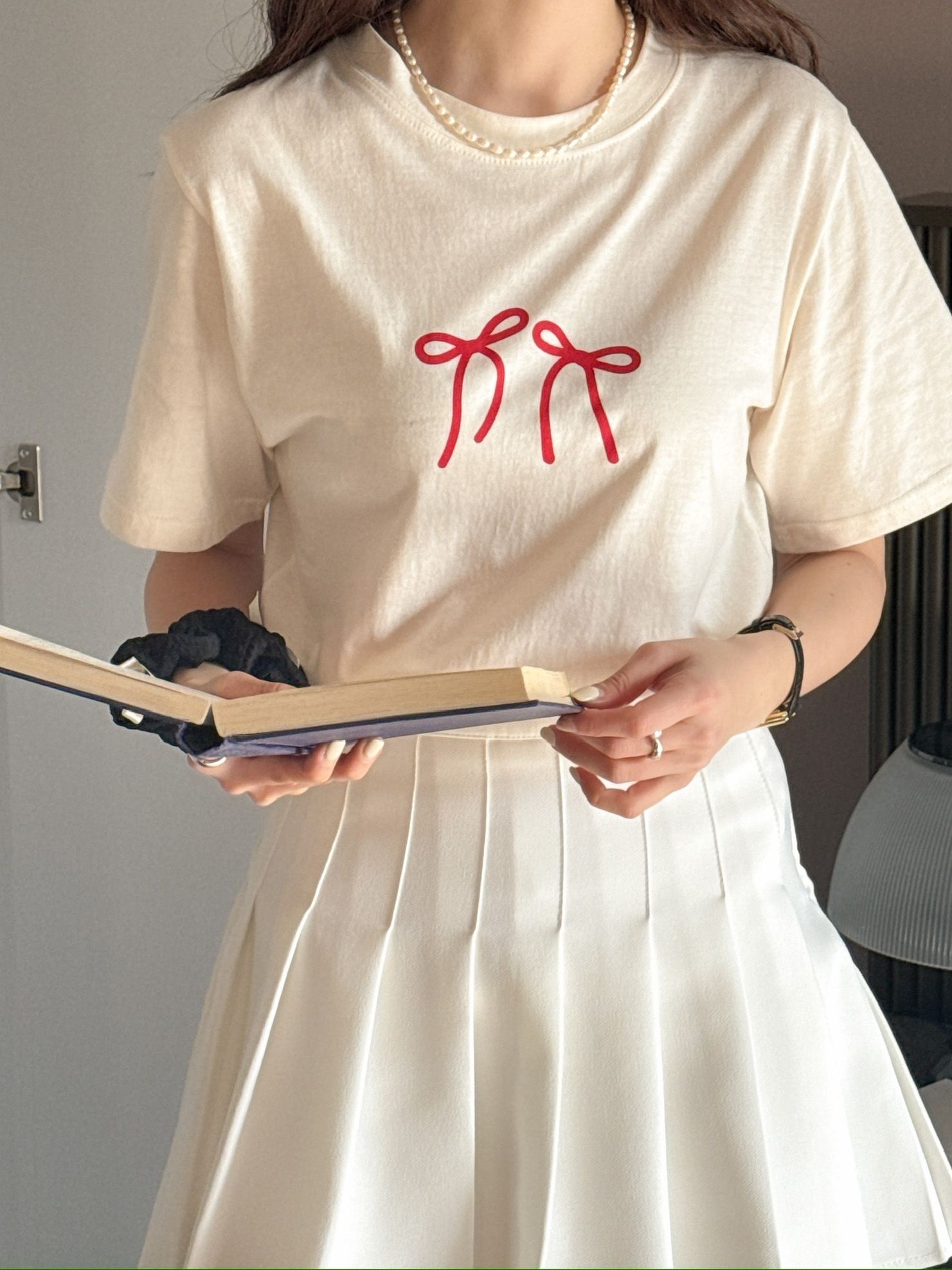 ダブルリボンプリント半袖Tシャツ | 詳細画像9