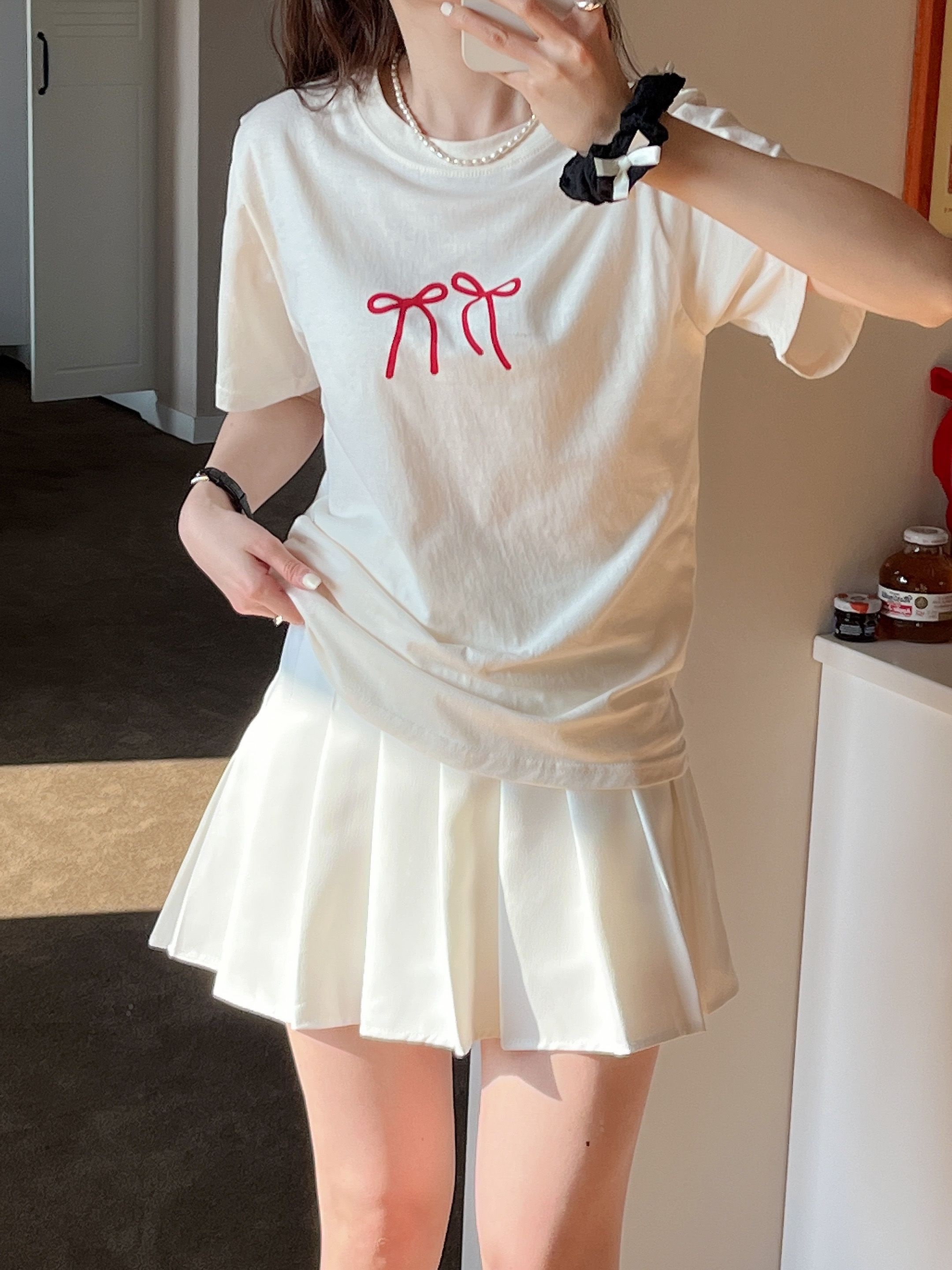 ダブルリボンプリント半袖Tシャツ | 詳細画像10