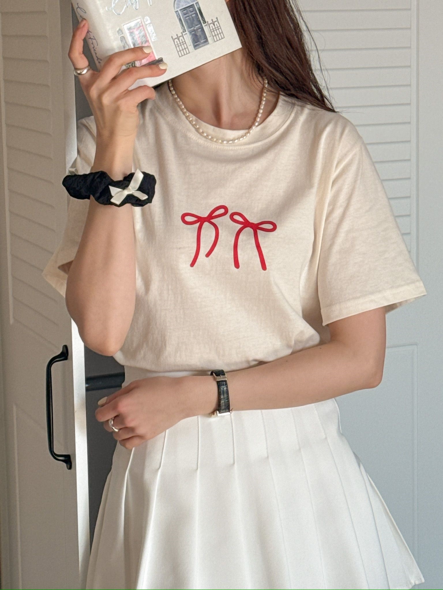 ダブルリボンプリント半袖Tシャツ | 詳細画像11