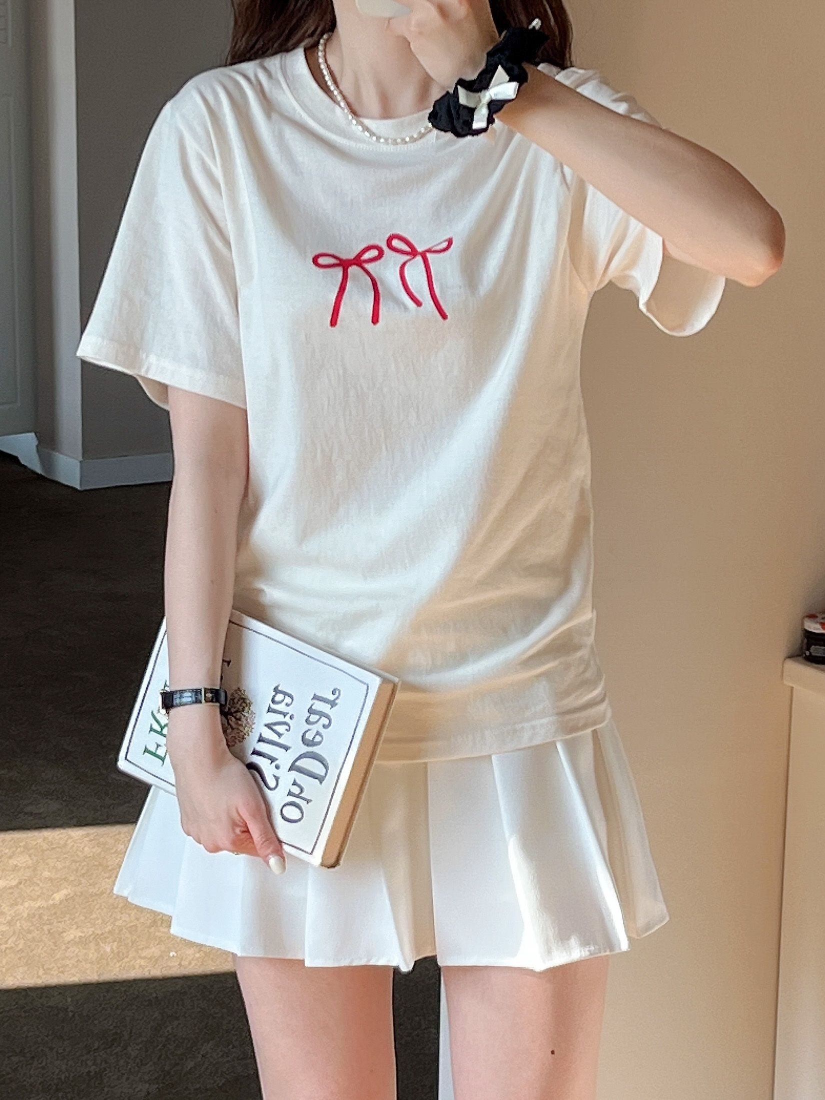 ダブルリボンプリント半袖Tシャツ | 詳細画像13