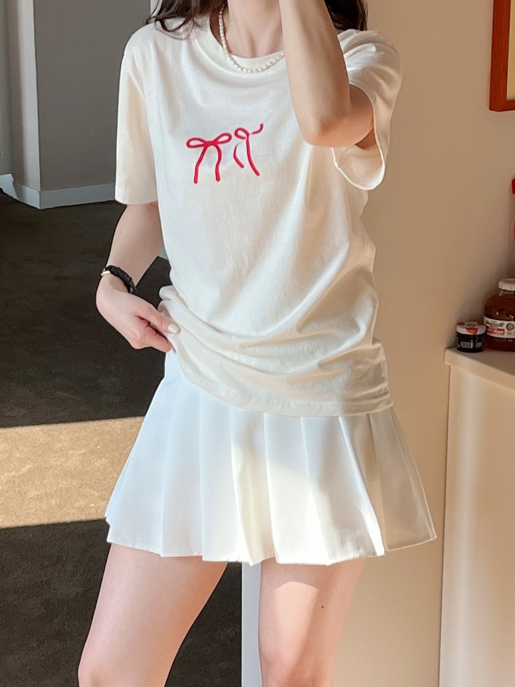 ダブルリボンプリント半袖Tシャツ | 詳細画像18