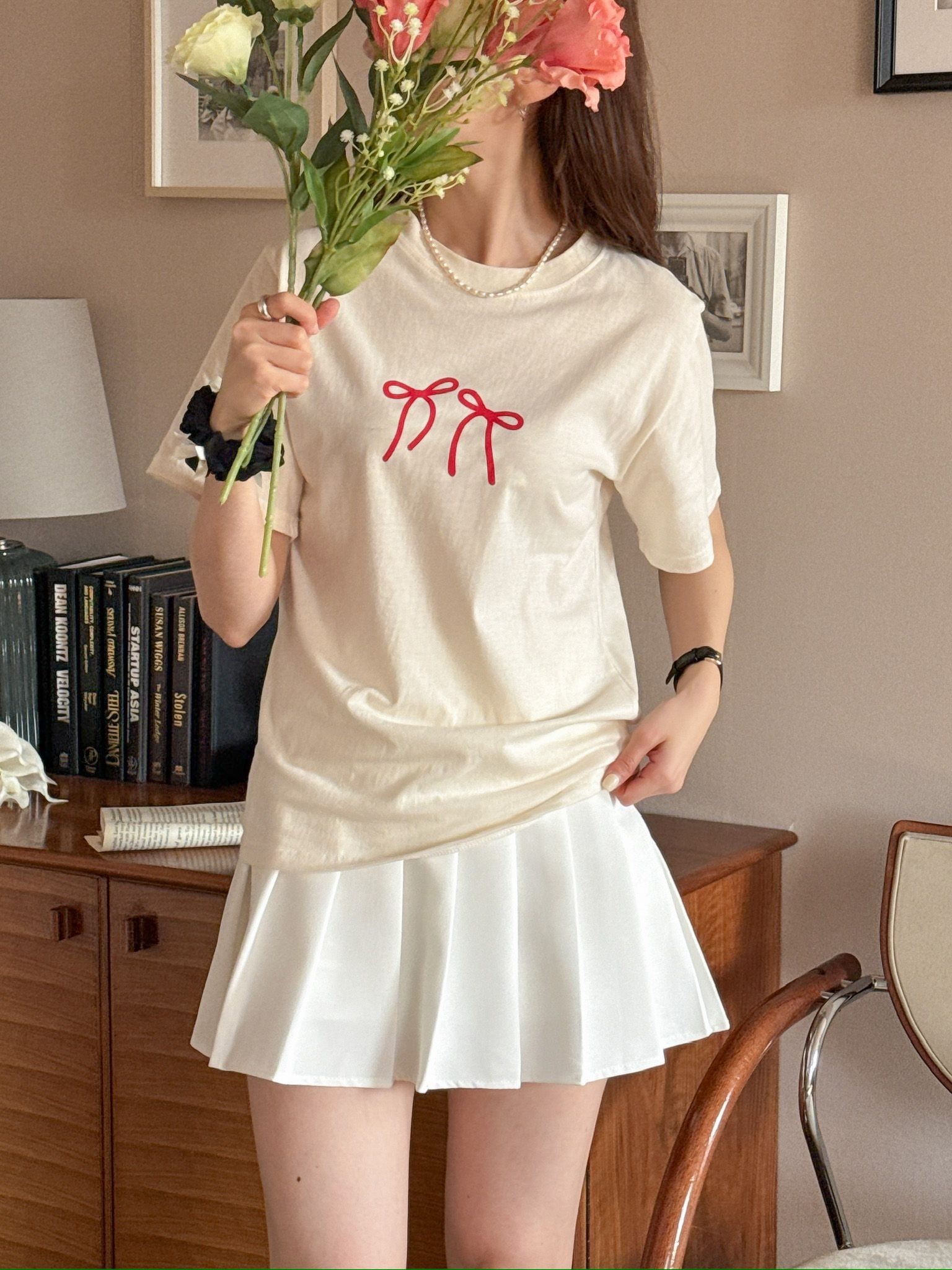 ダブルリボンプリント半袖Tシャツ | 詳細画像20