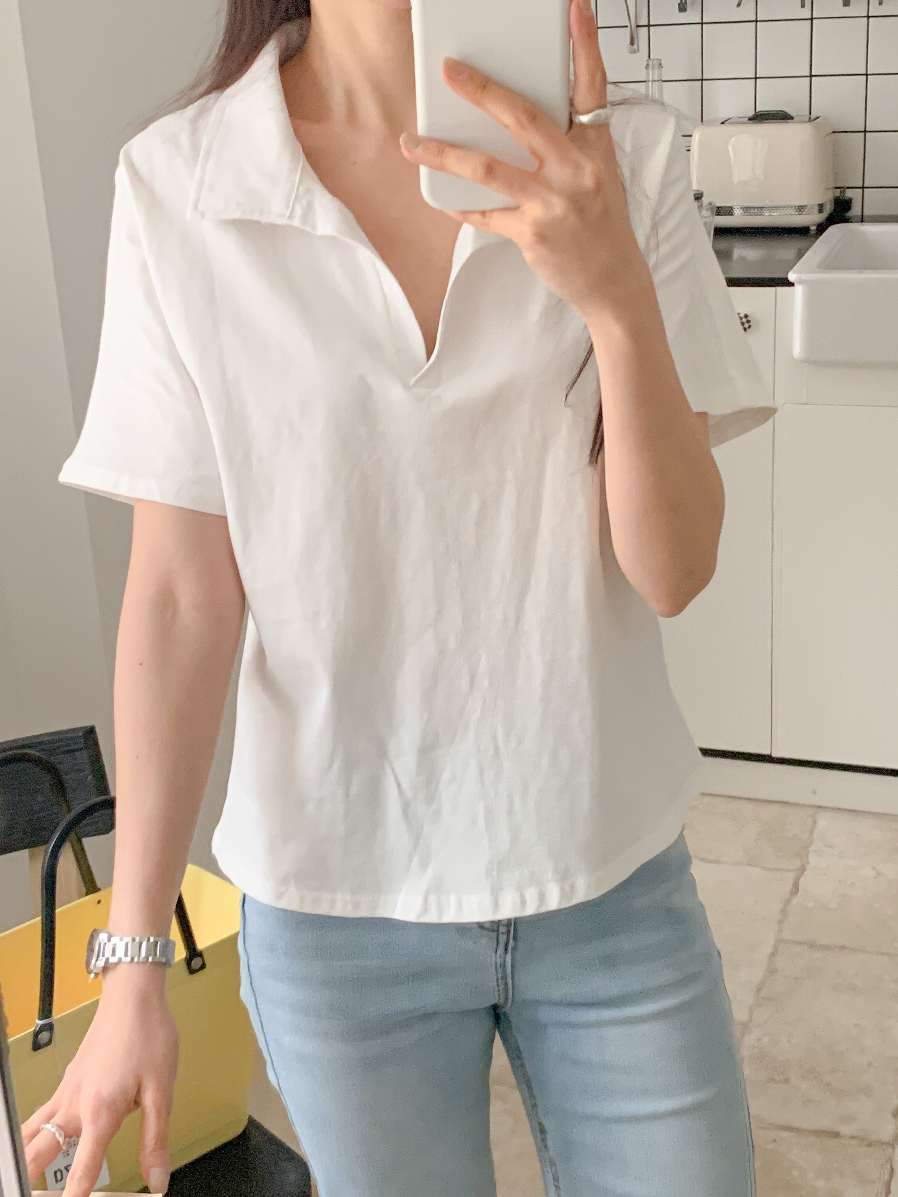 スキッパー半袖Tシャツ | 詳細画像4