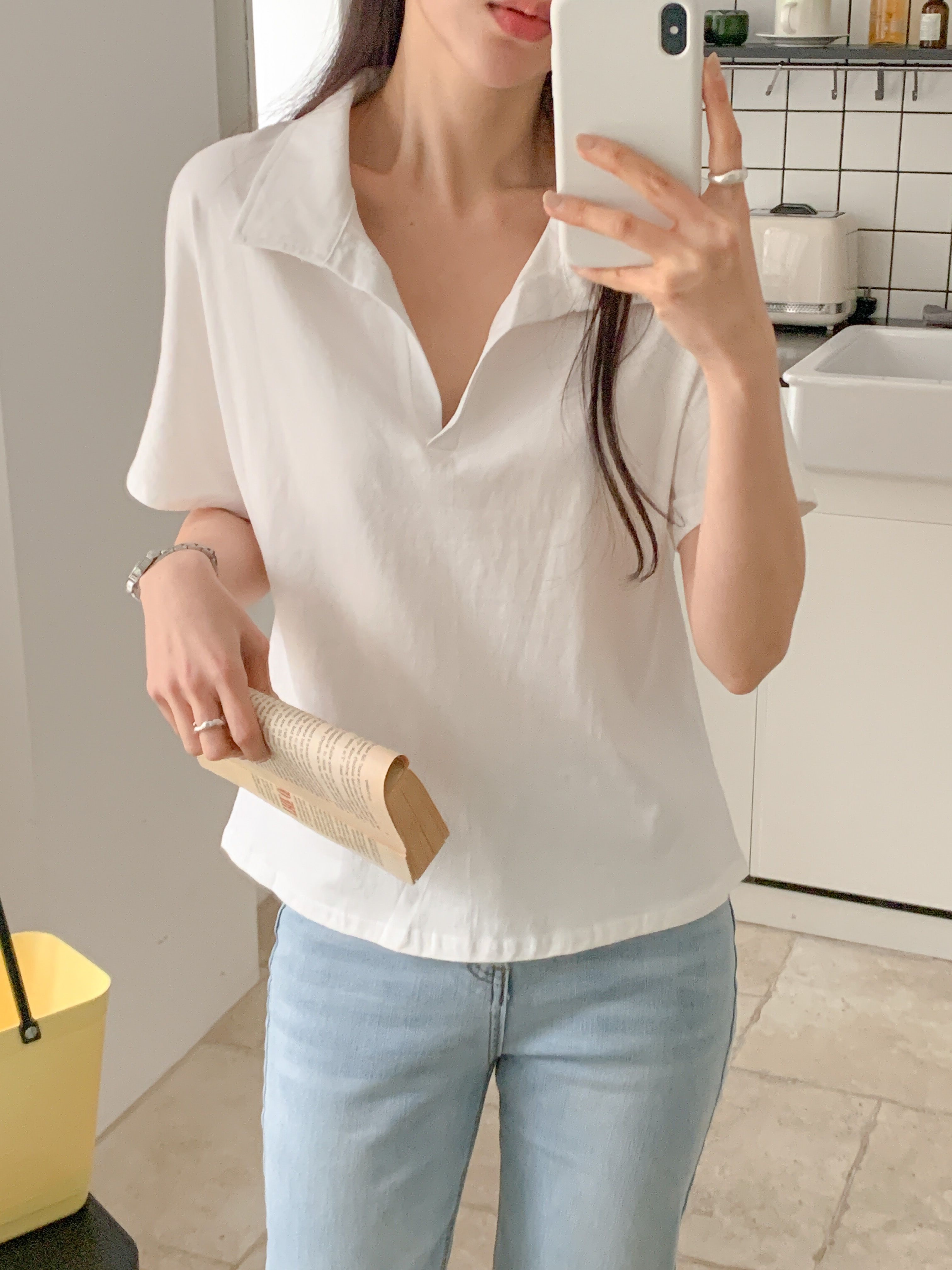 スキッパー半袖Tシャツ | 詳細画像10