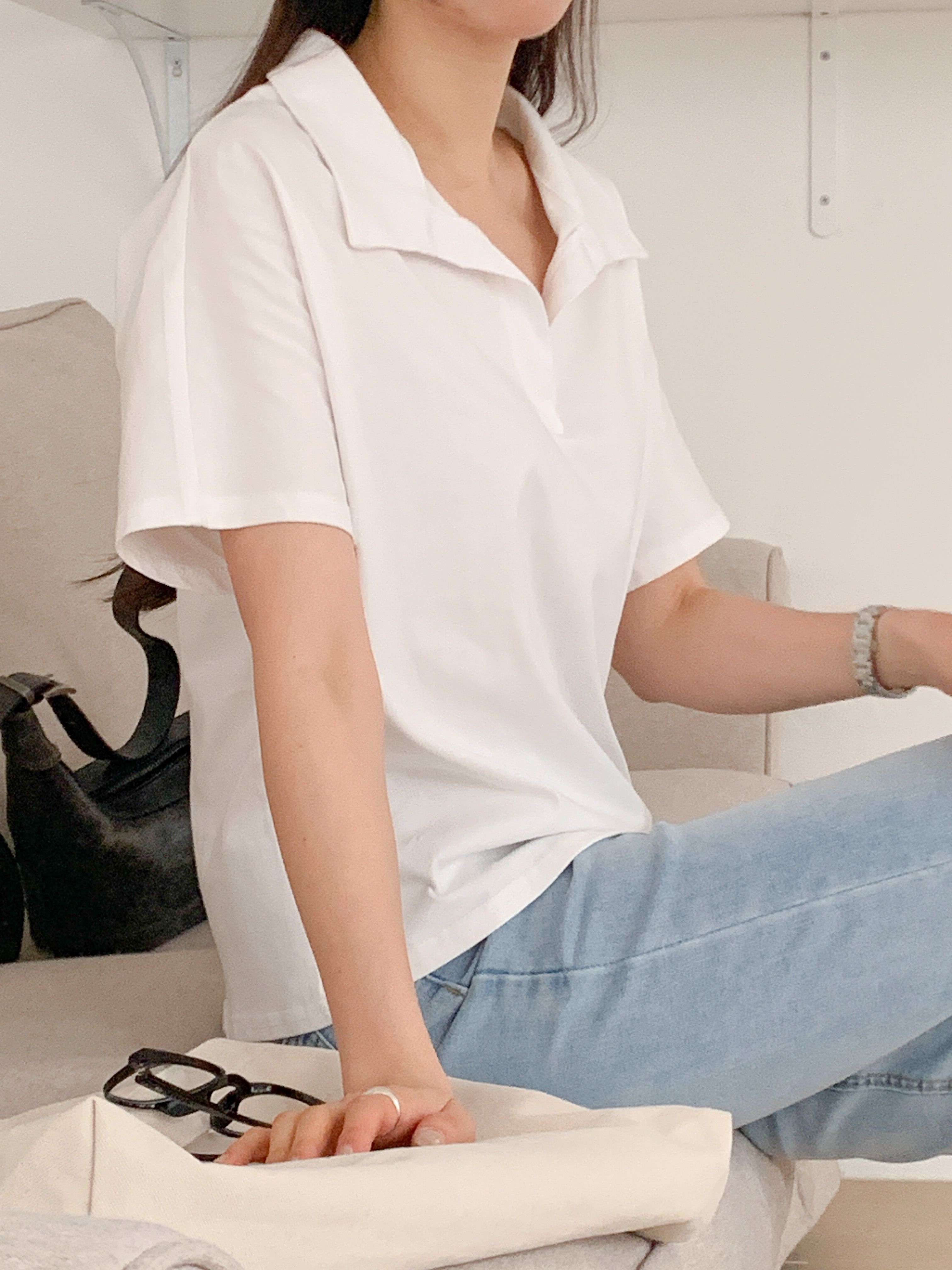 スキッパー半袖Tシャツ | 詳細画像12