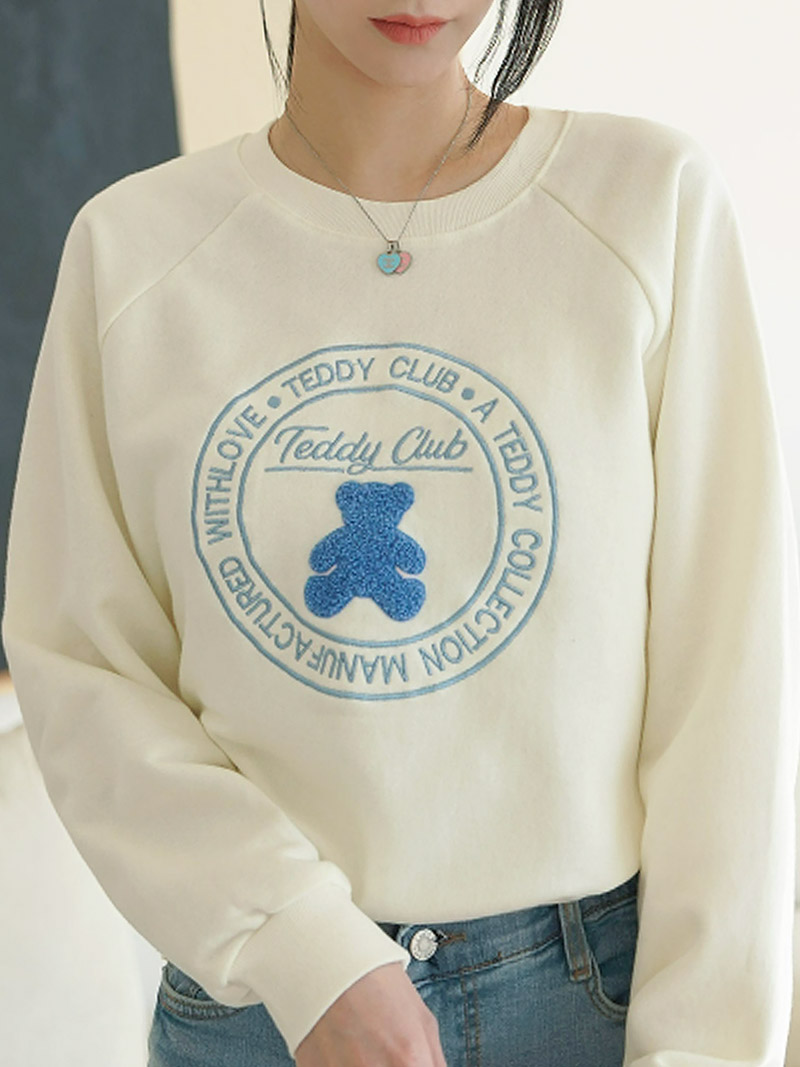 ブークレベアサークル刺繍ラグランスウェット | 詳細画像4