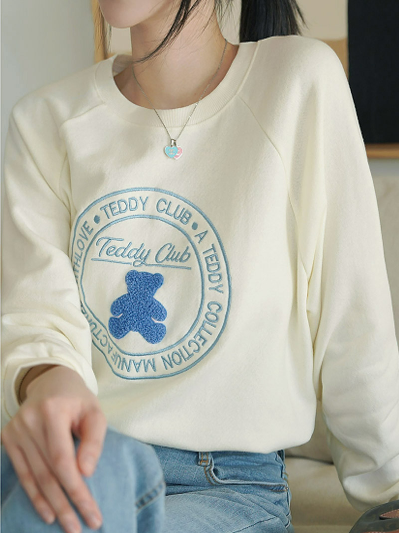 ブークレベアサークル刺繍ラグランスウェット | 詳細画像10