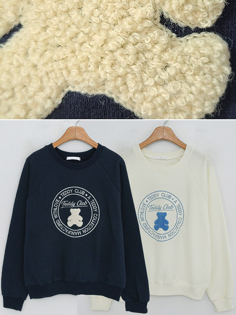 ブークレベアサークル刺繍ラグランスウェット | 詳細画像15
