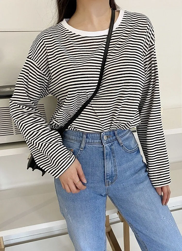 ボーダールーズフィットTシャツ | 詳細画像1